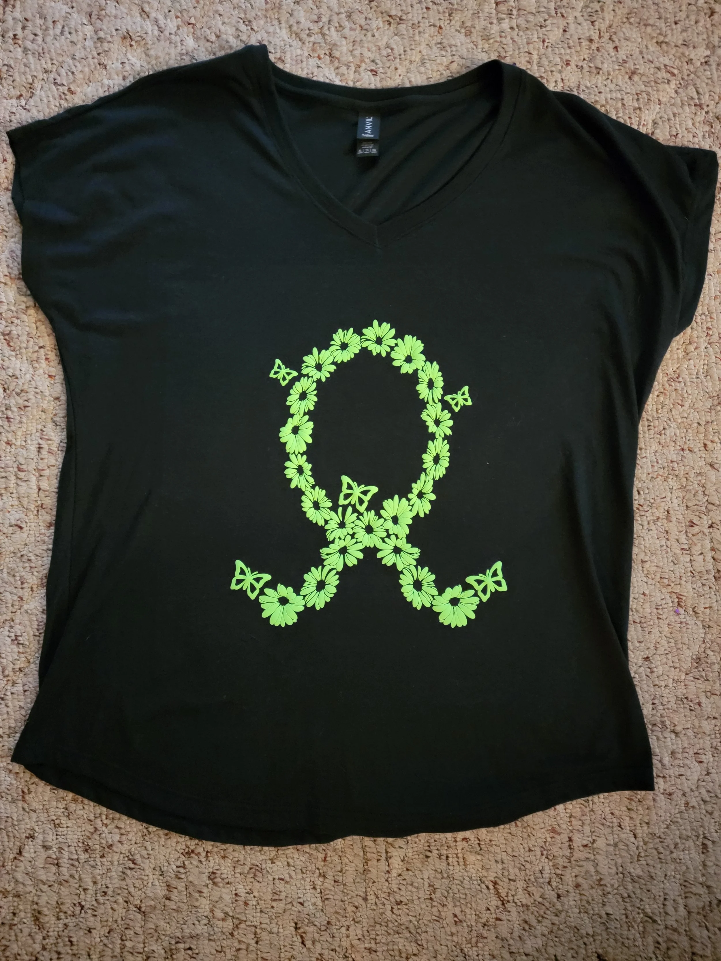 Puff Glow in the dark lettering