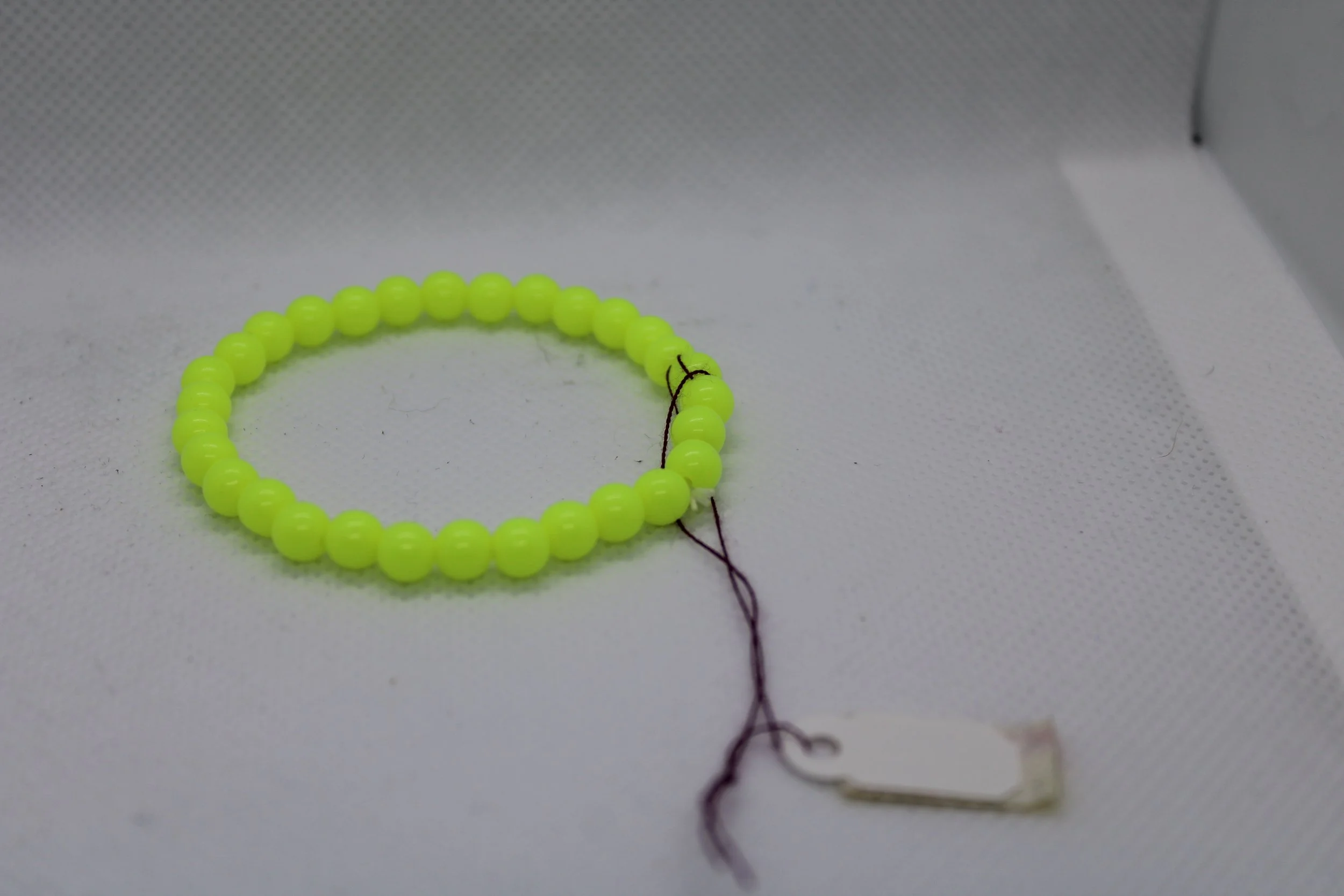 Children's Neon Yellow Beaded Bracelet