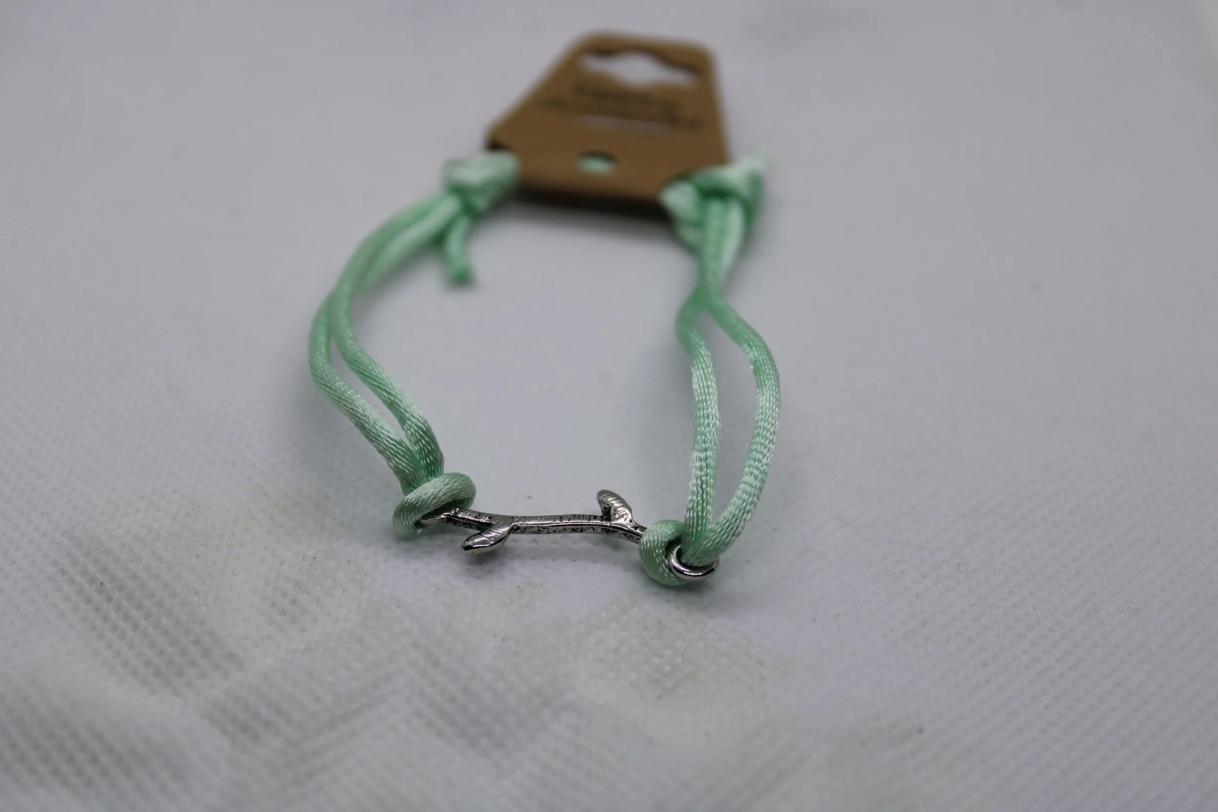Green Rope with Vine Charm