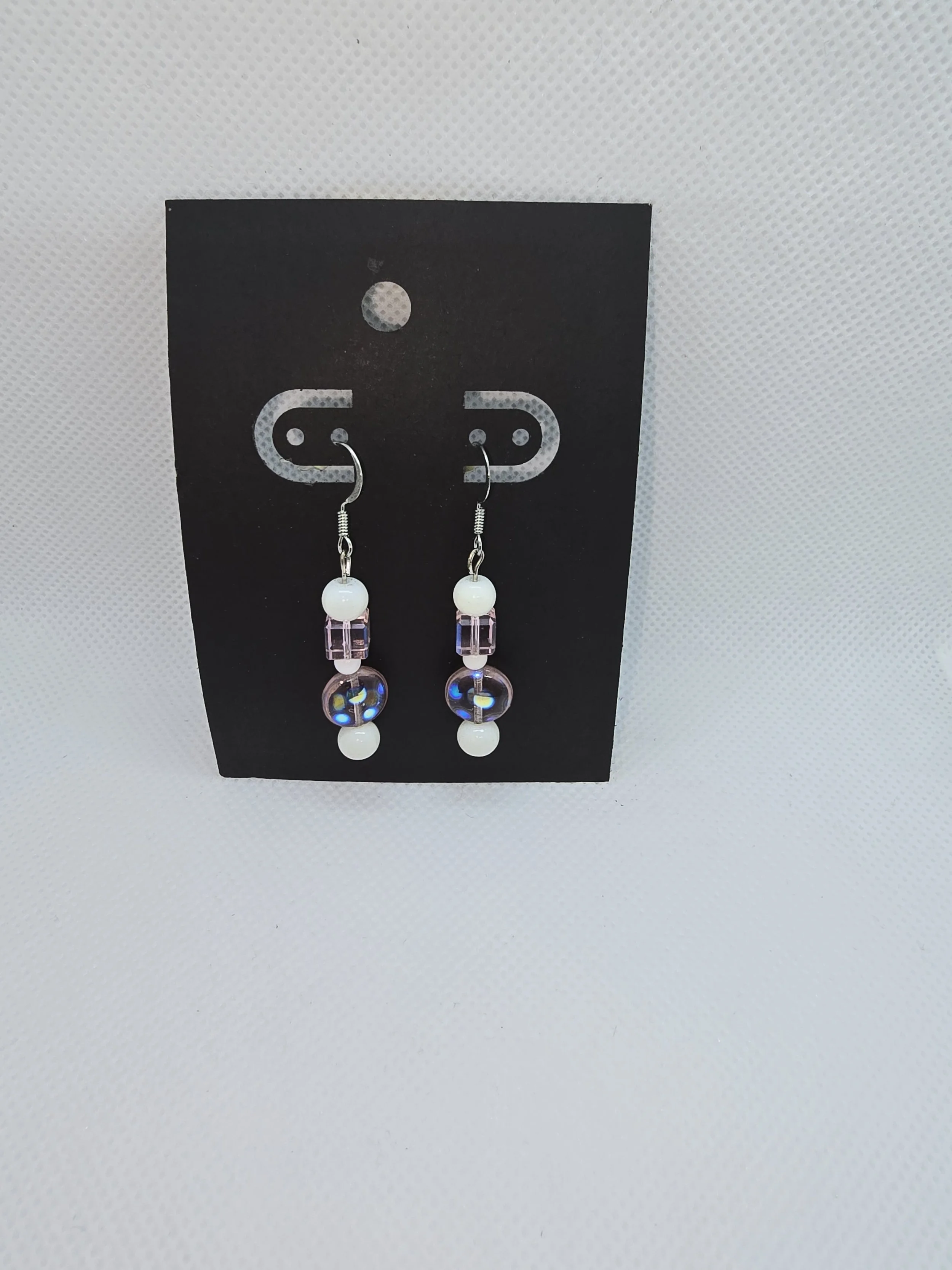 Iridescent & Pearl Earrings