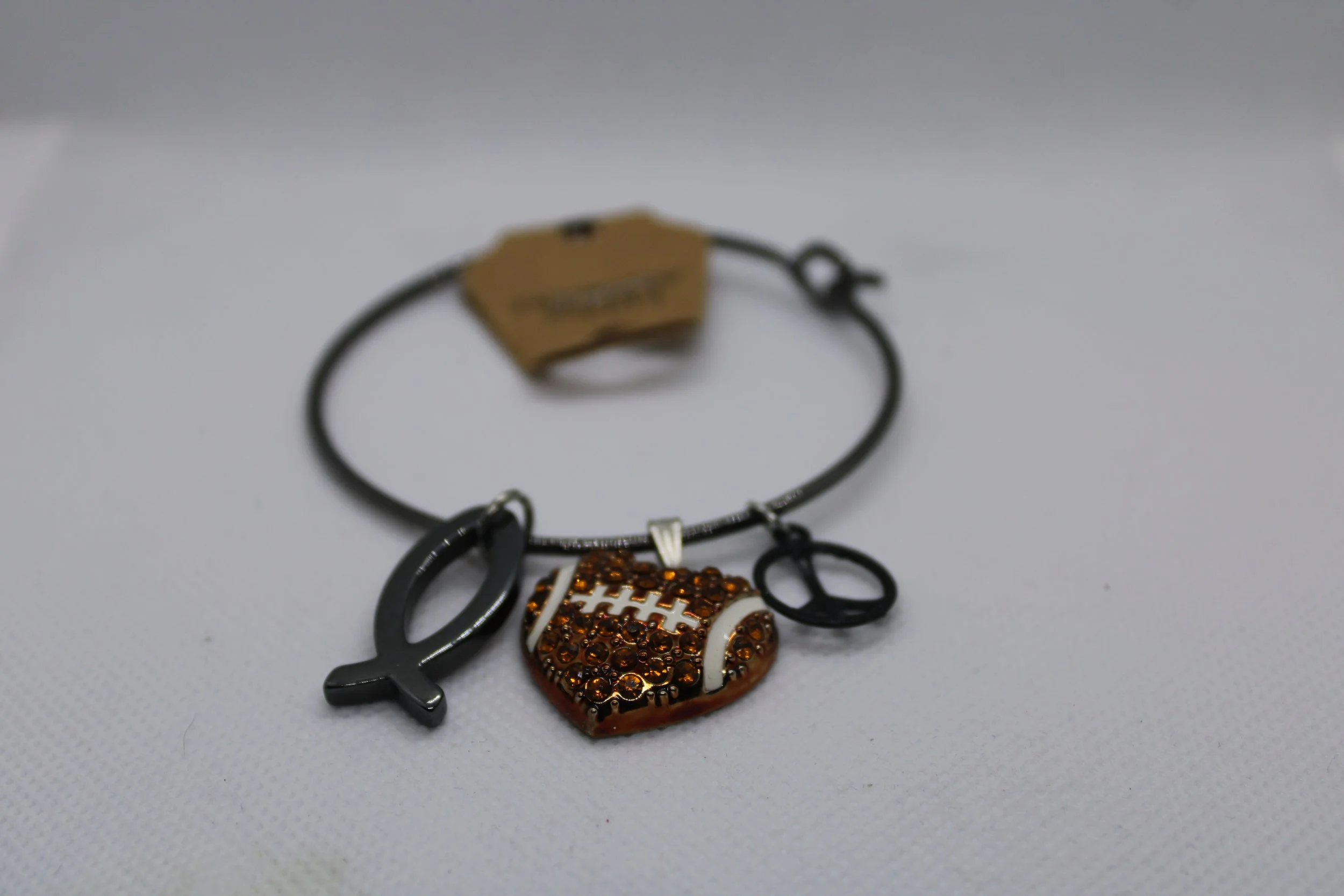 Peace, Football & Faith Bracelet