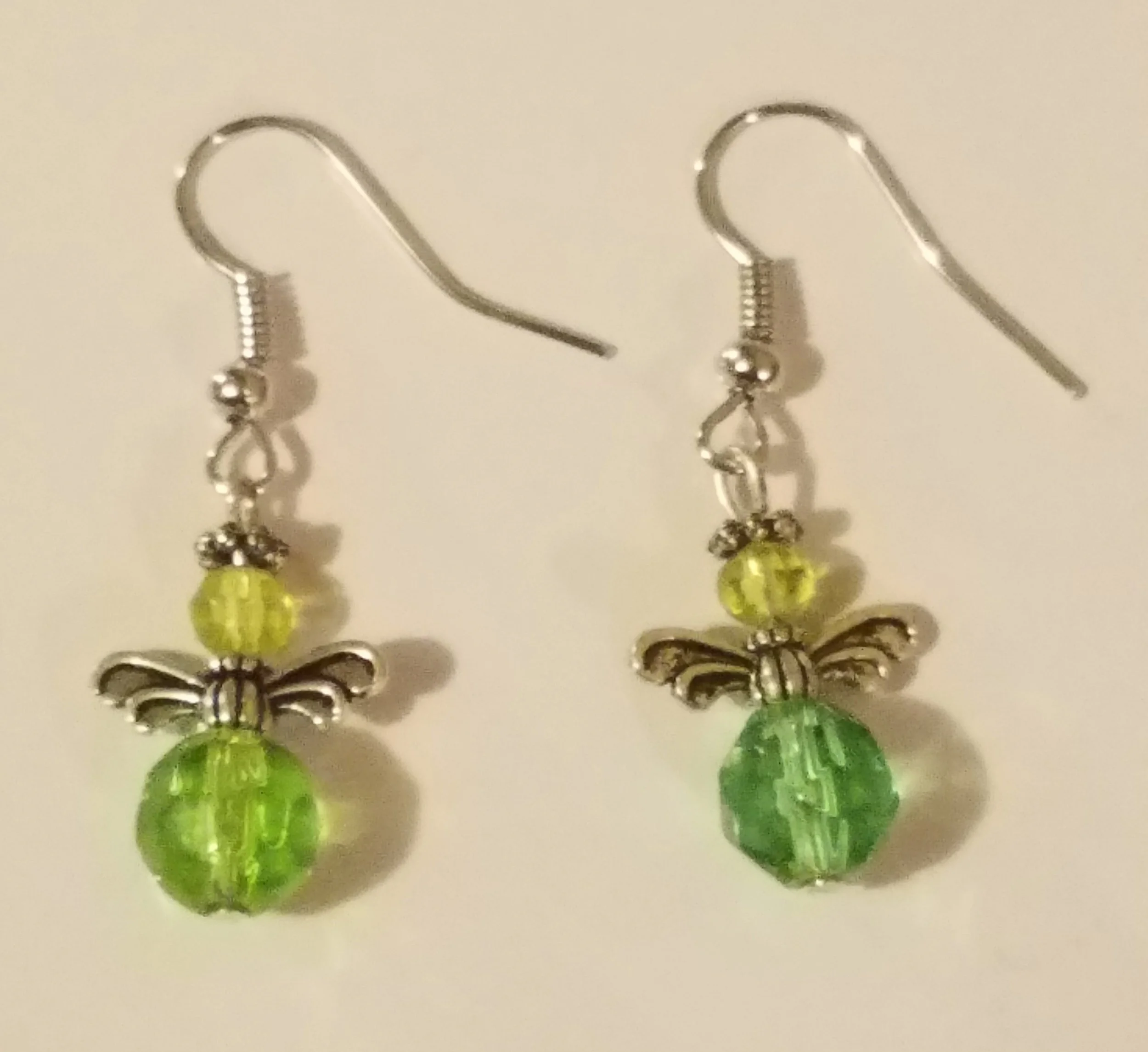 Green Angel Earrings