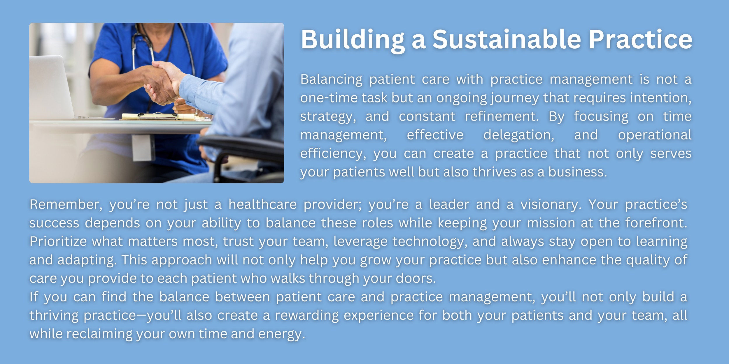 An In-Depth Guide to Balancing Patient Care and Practice Management ...