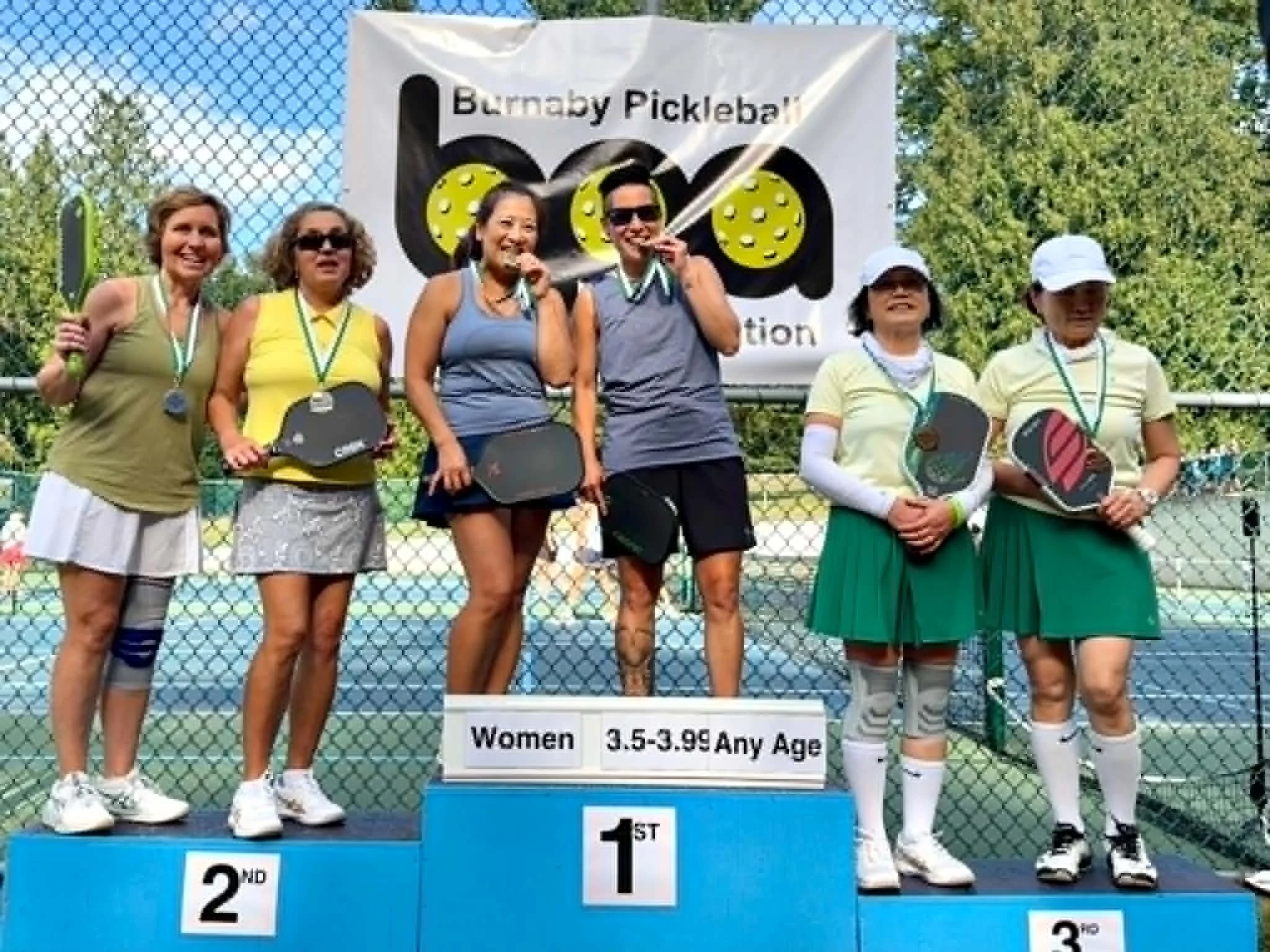 Dragana Kosoric won Silver in Women's Doubles 3.5-3.99 (Open Age) at the Burnaby Pickleball Association Paddlewhack Tournament, June2026