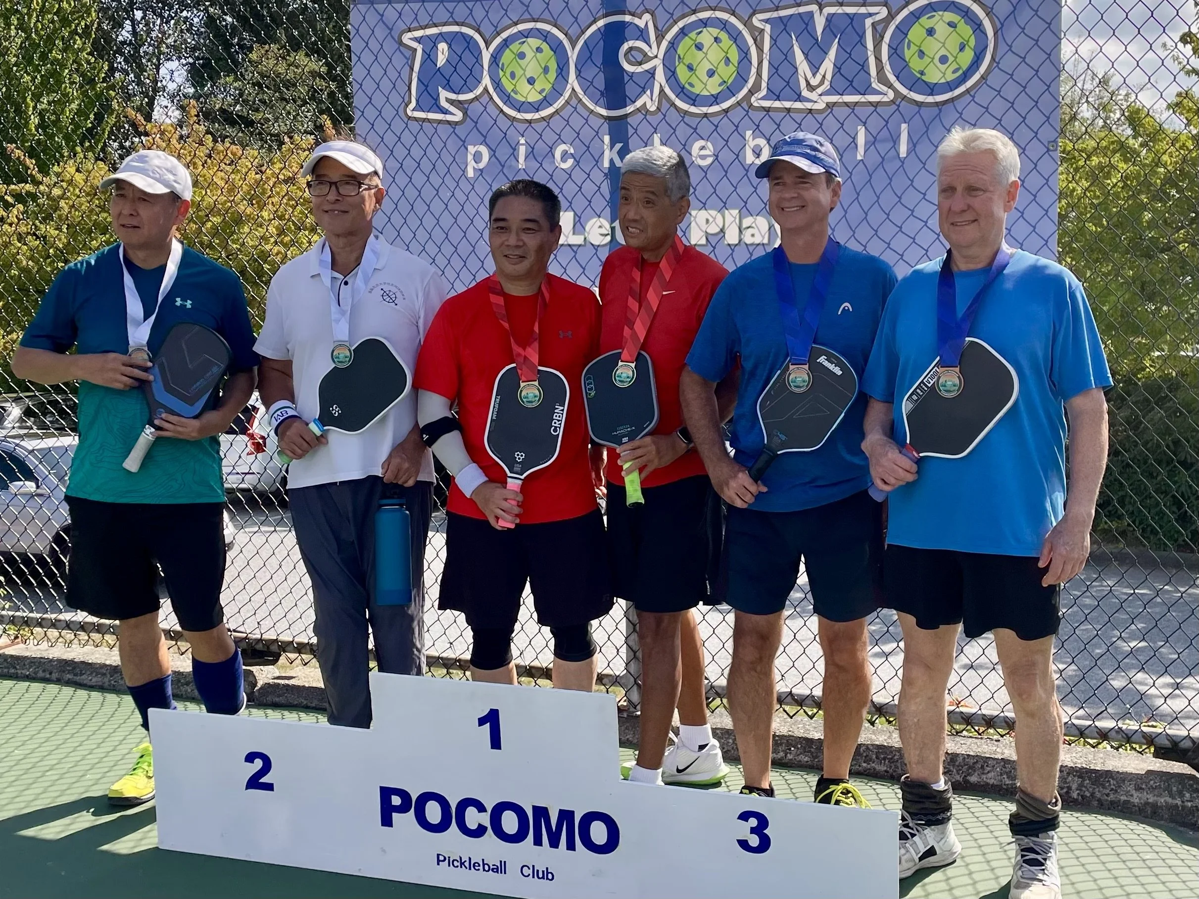 Alain Champagne won Bronze in Men's Doubles 4.0 (120+) at the POCOMO Club Tournament, Sep2025