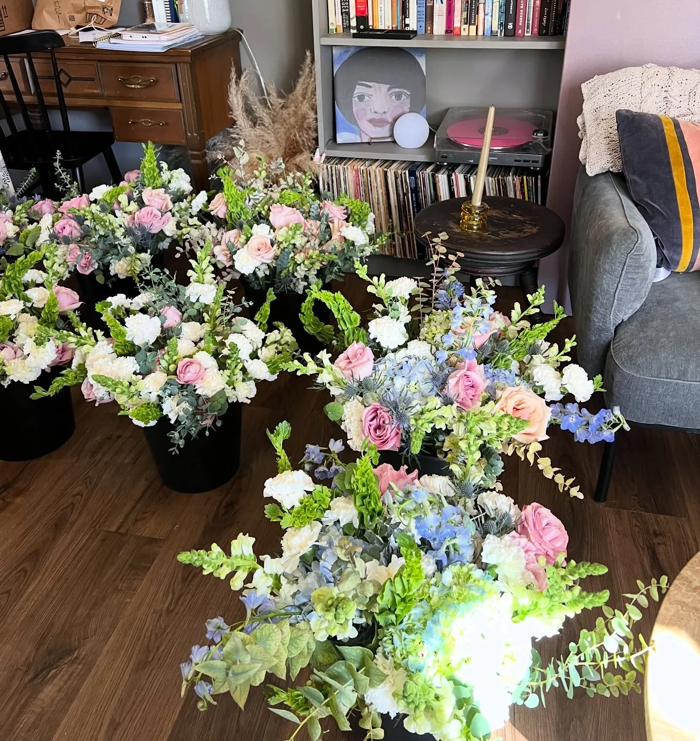 grad bouquets took over the house today! Congratulations to all the grads today, sending you the brightest wishes and softest flowers!