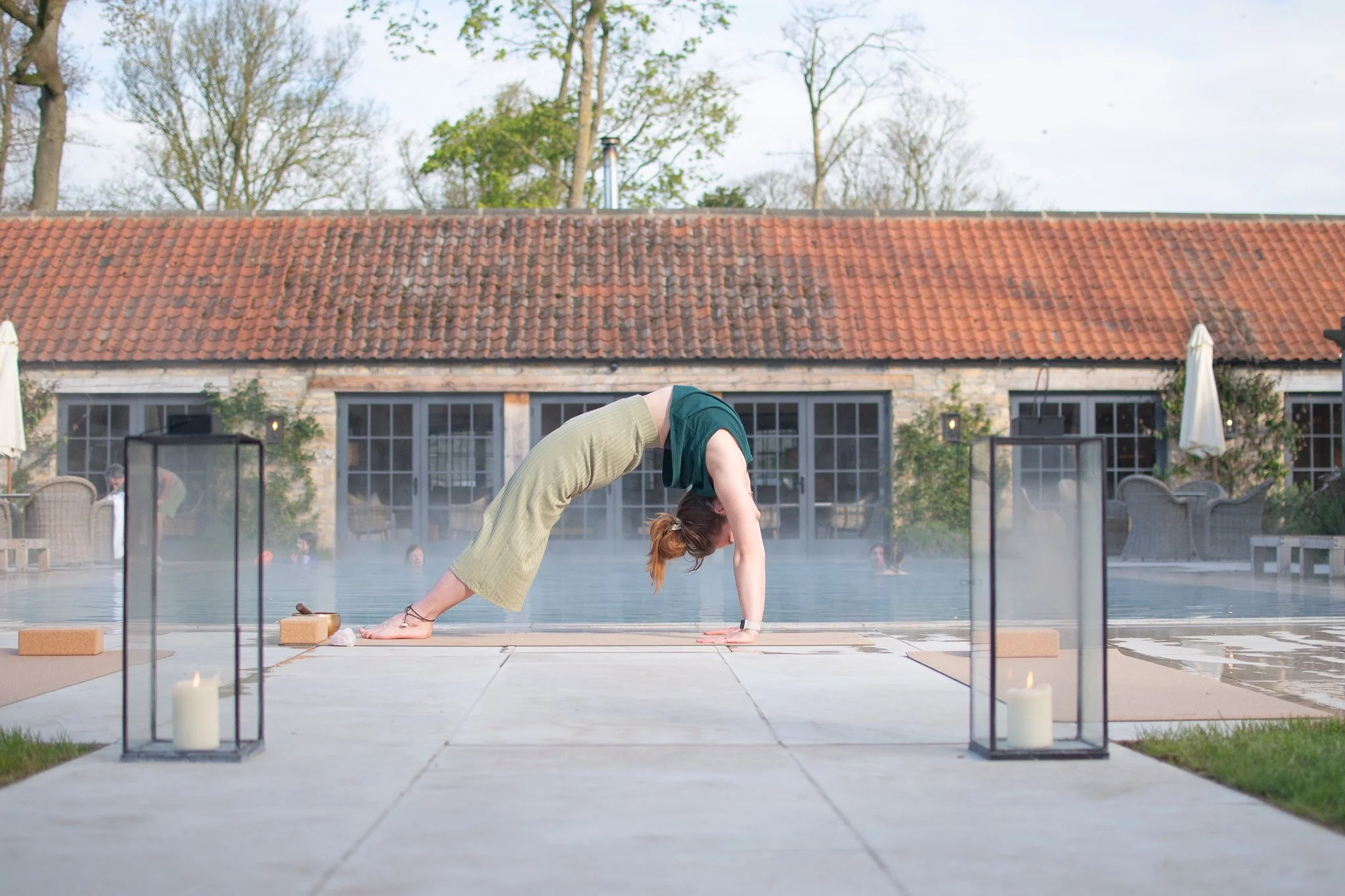 Woman in Urdva Dhanurasana