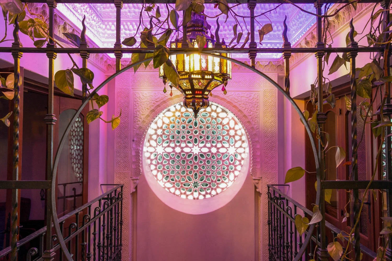 arabic courtyard image from moroccan inspired villa