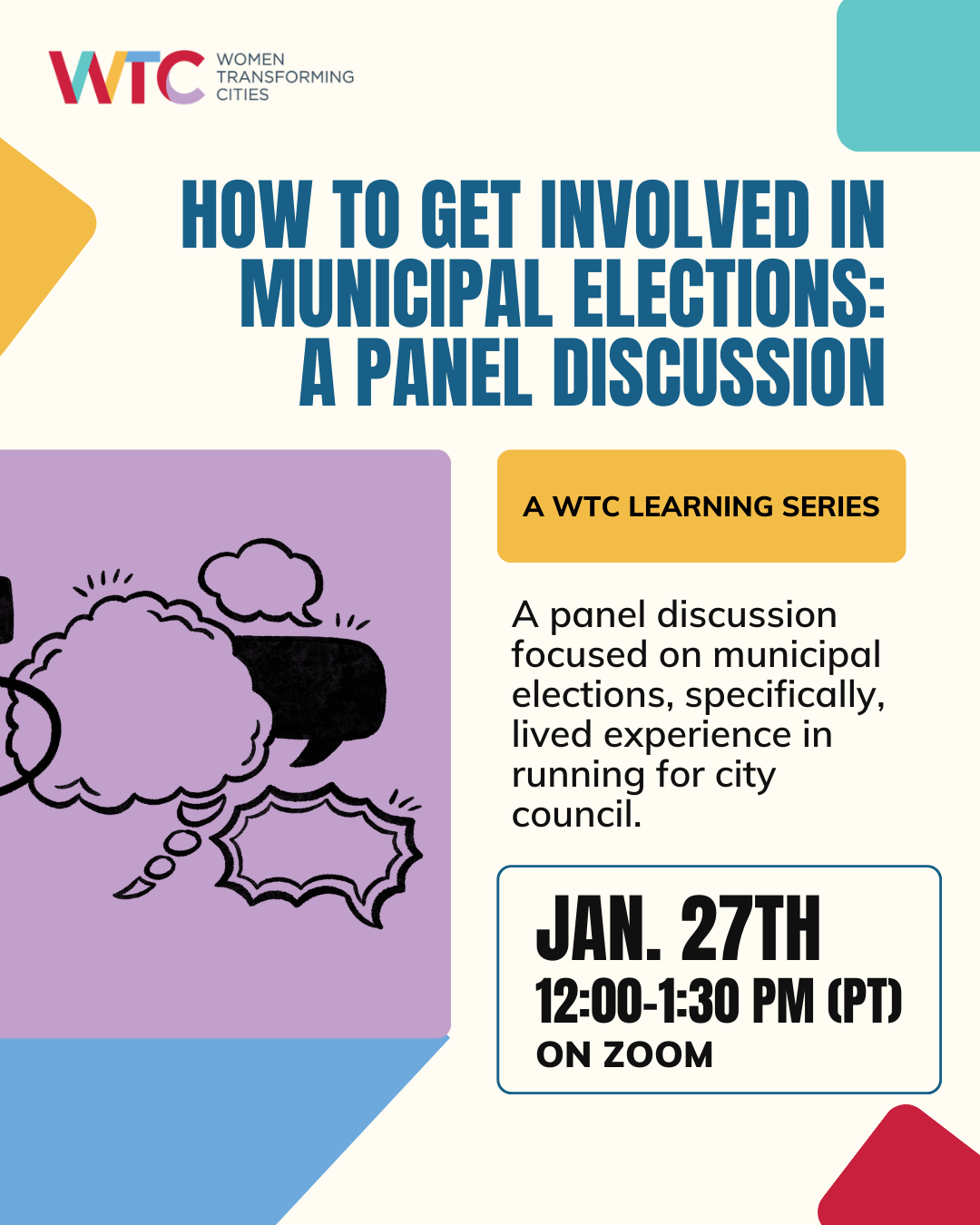 How to Get Involved in Municipal Elections: A Panel Discussion