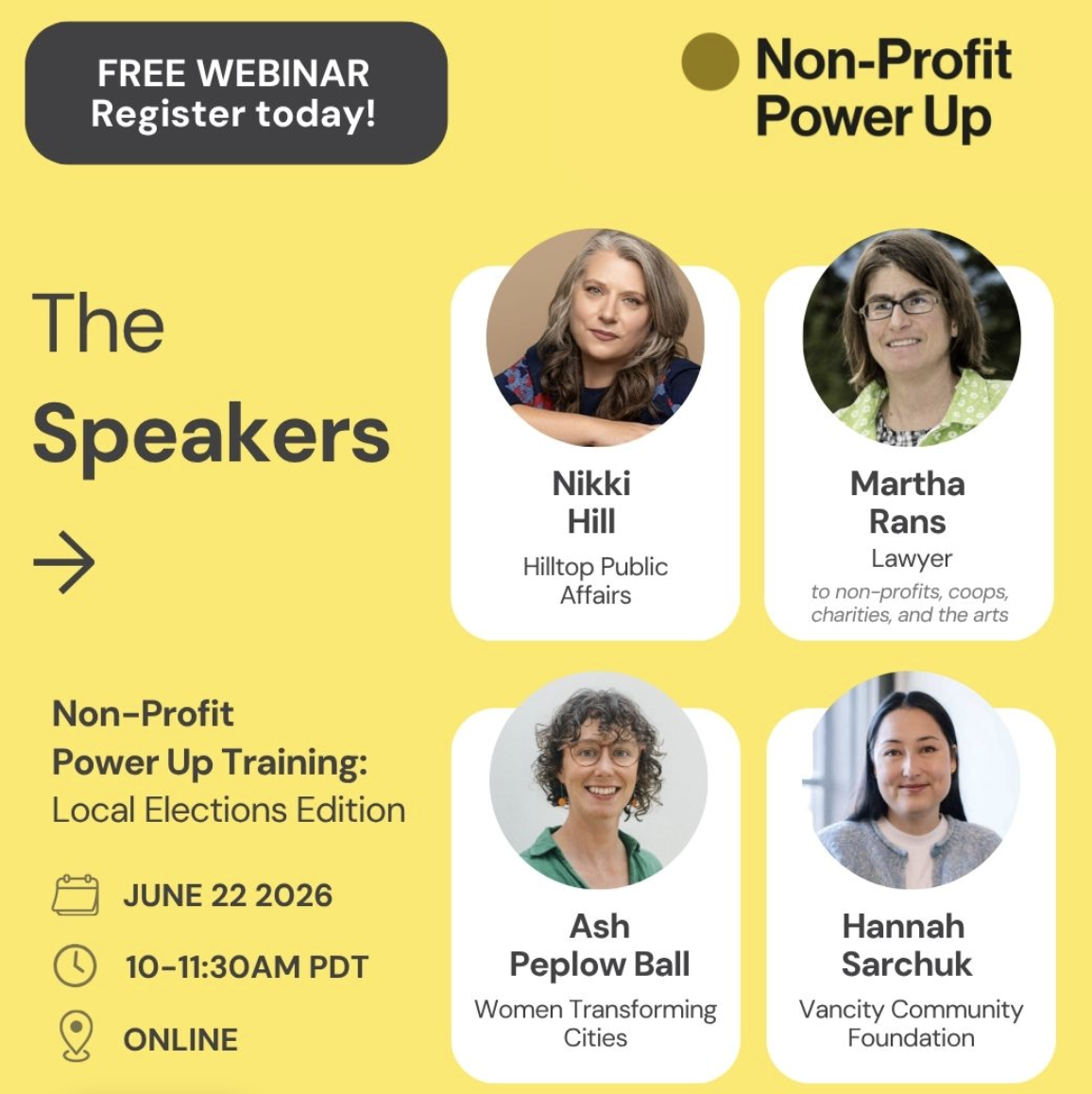 WTC presents at Non-Profit Power Up: Local Elections Edition