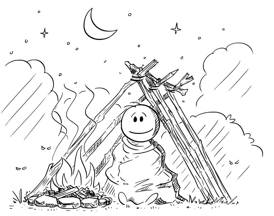 Neurodivergent kid camping