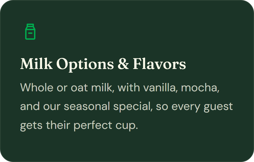 Milk Options