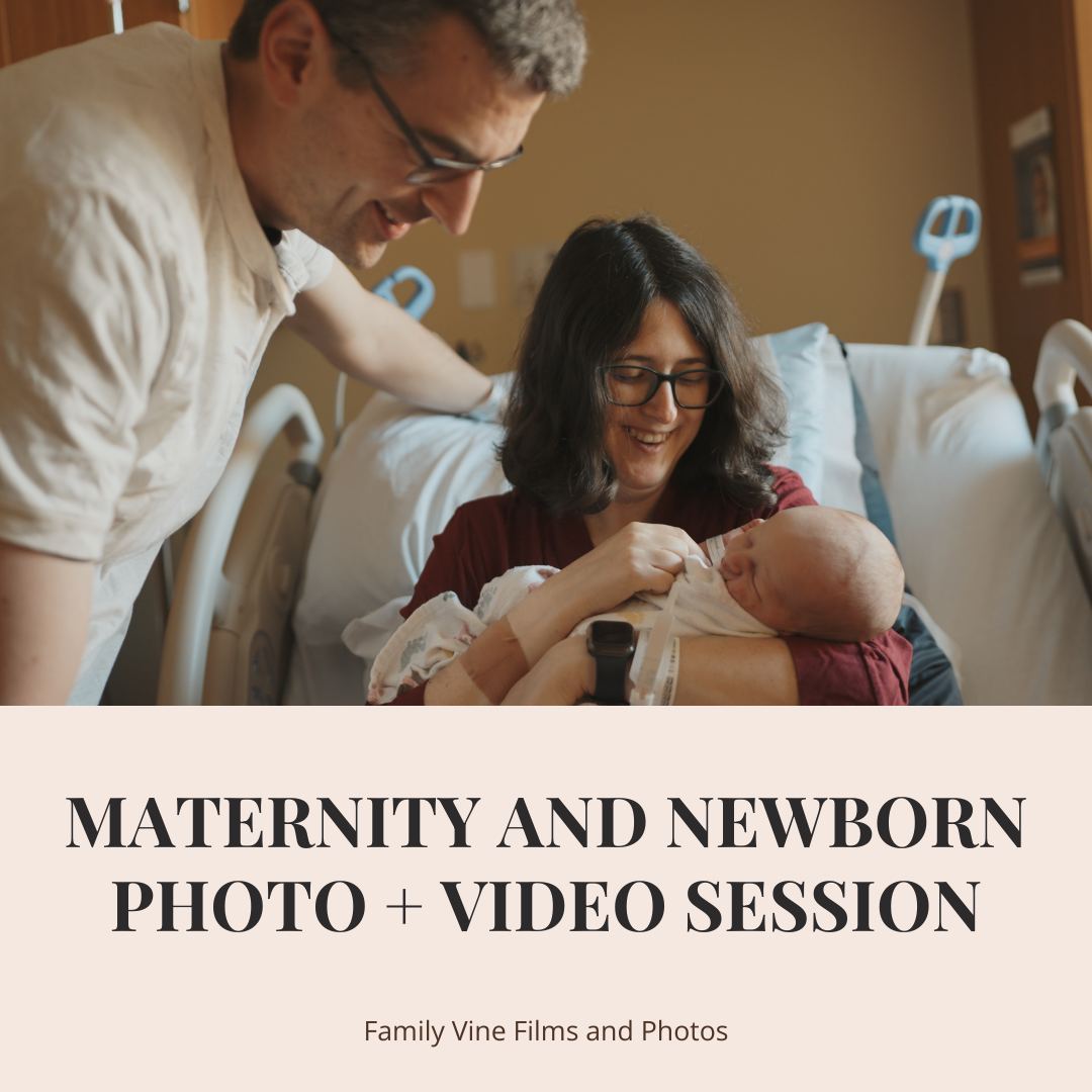 Newberg Oregon Maternity and Newborn Photo + Video Session