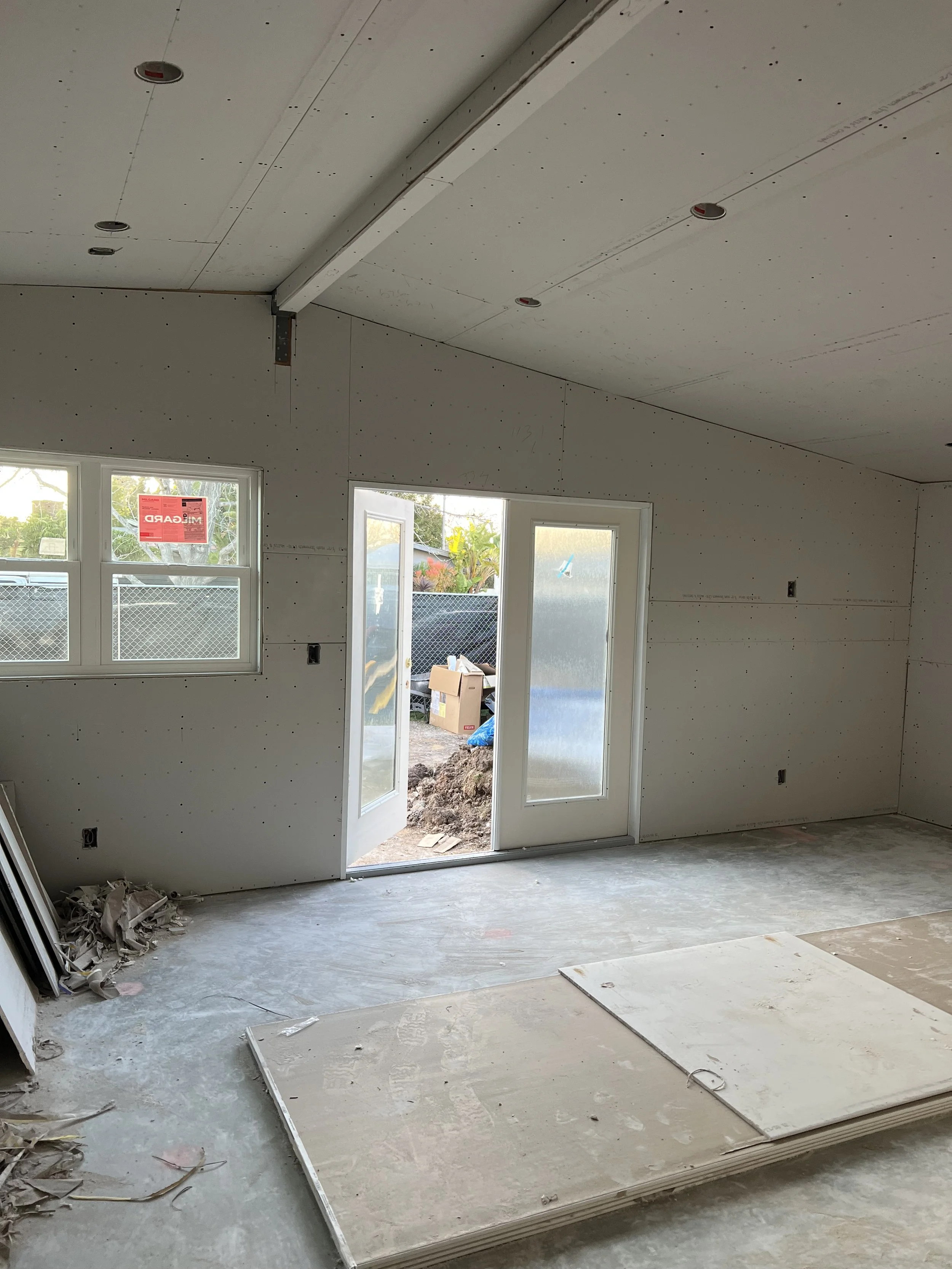 Costa Mesa Room Addition Drywall