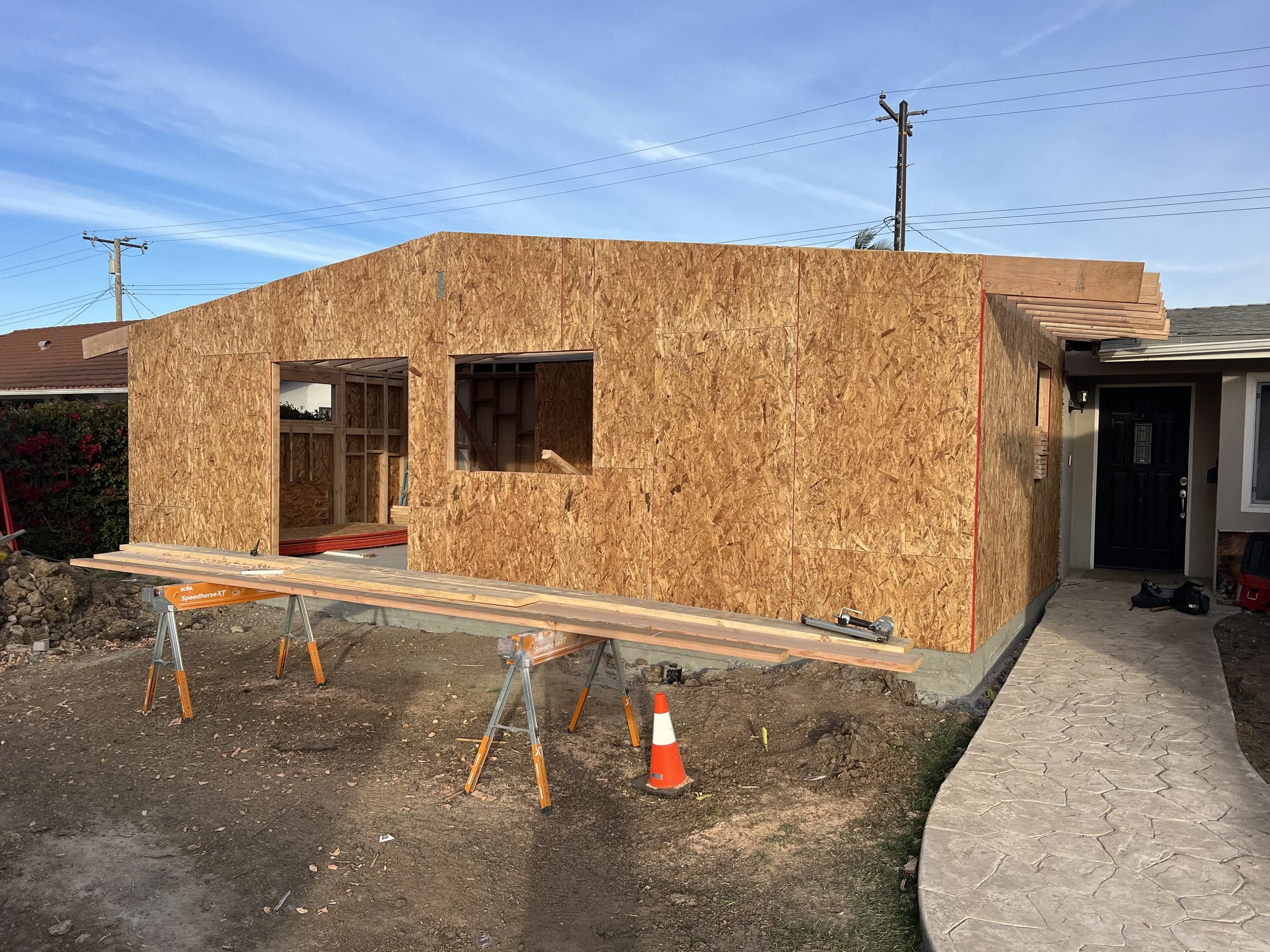 Costa Mesa Room Addition Framing