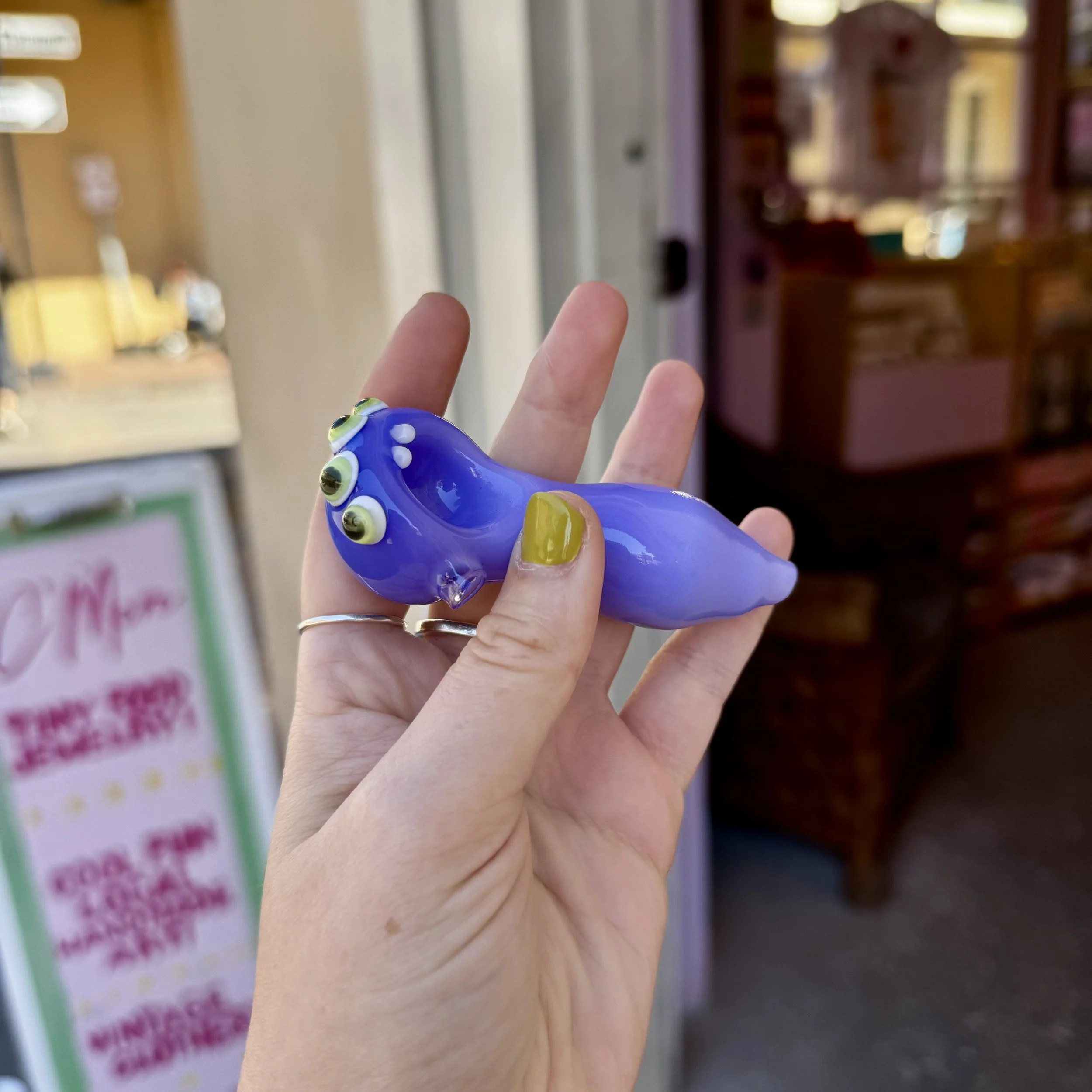 Purple Alien Glass Bowl
