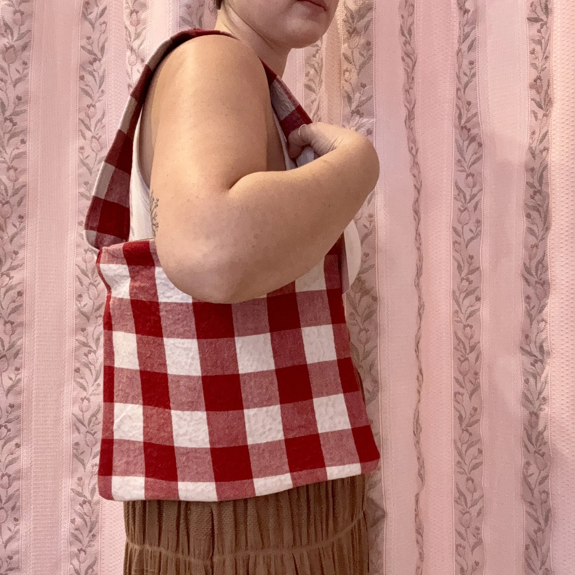 Red Plaid Bag
