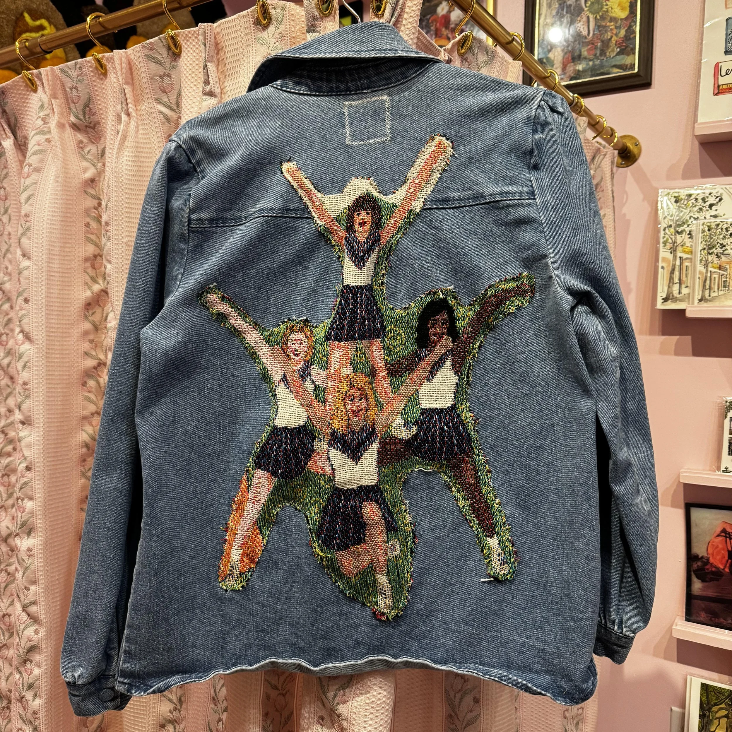 Cheerleader Quilt Denim Jacket