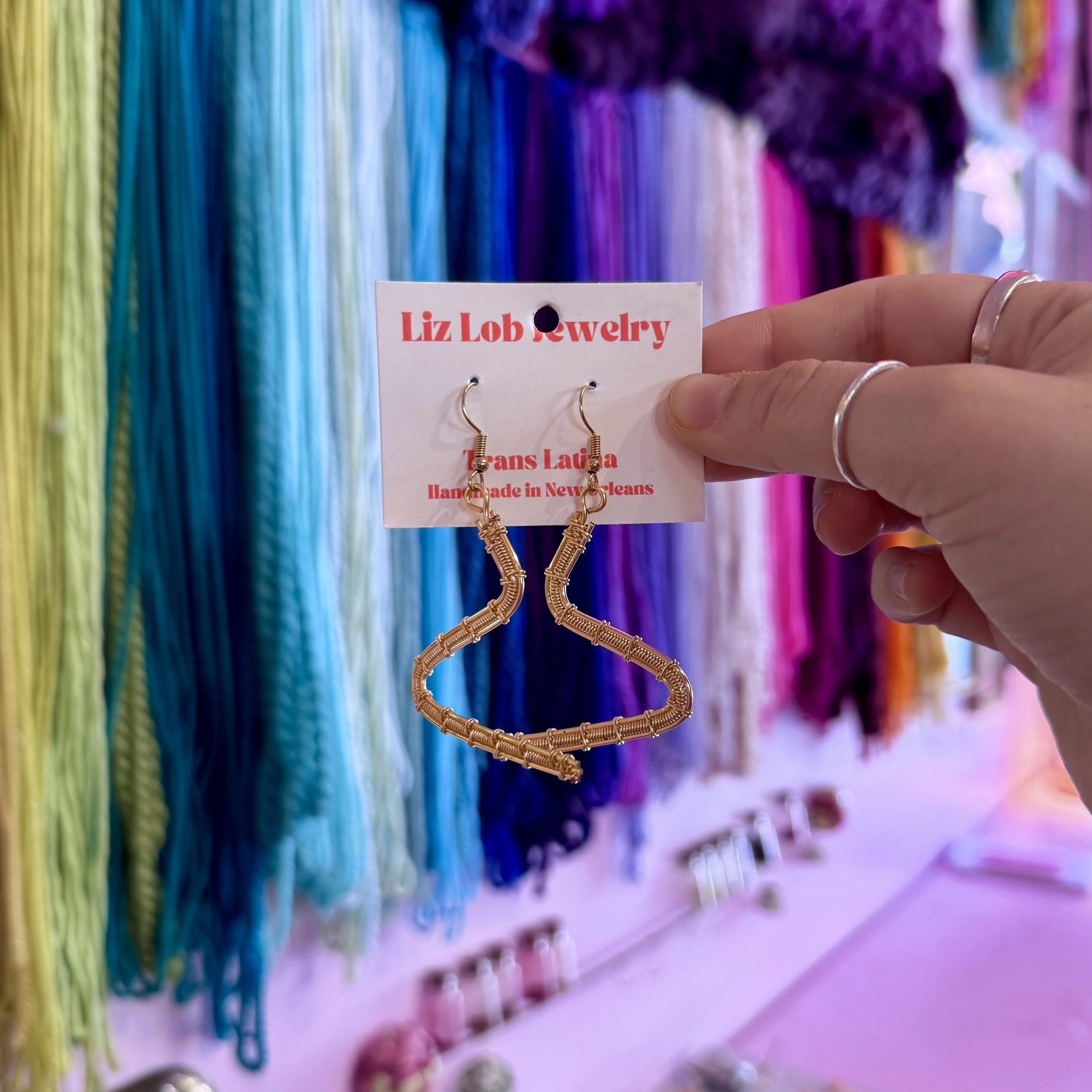 Gold Zig Zag Dangles