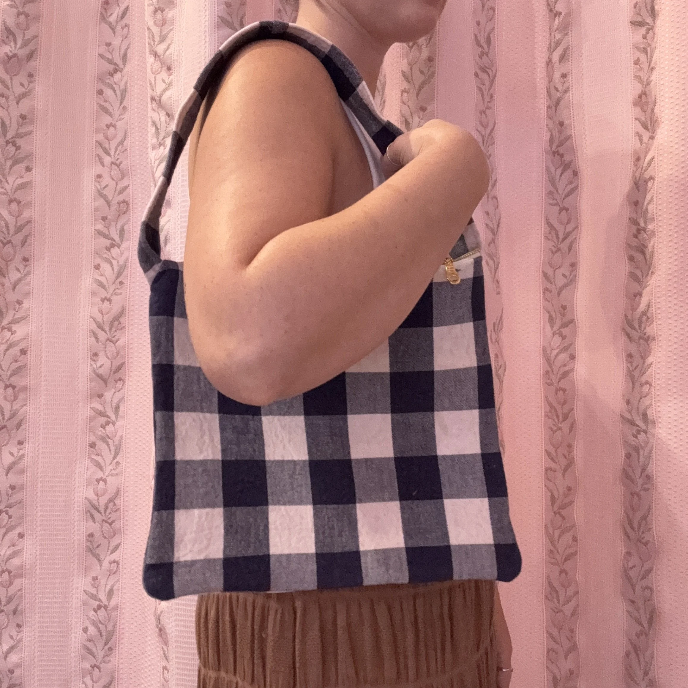 Blue Plaid Bag