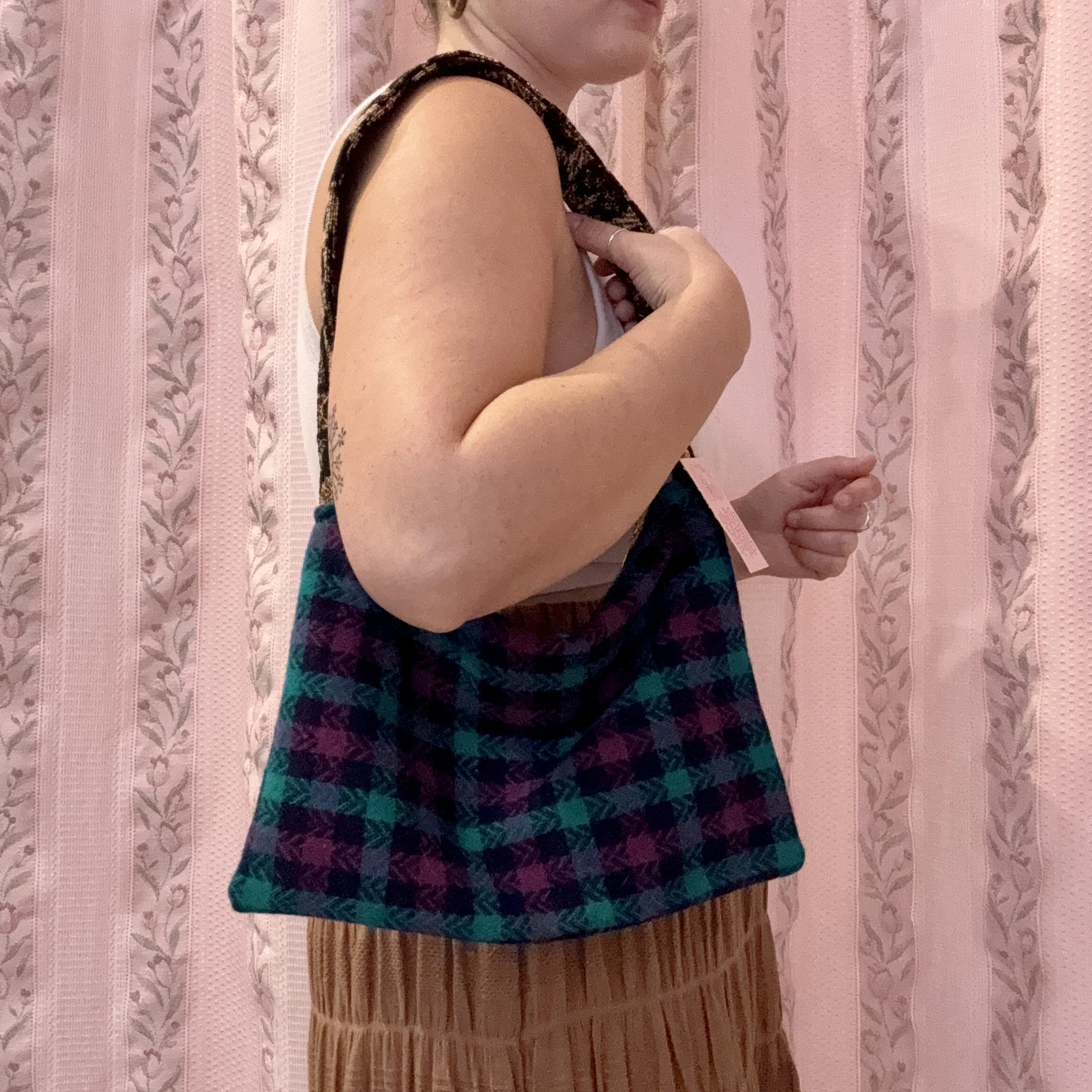 Plaid & Cheetah Print Bag