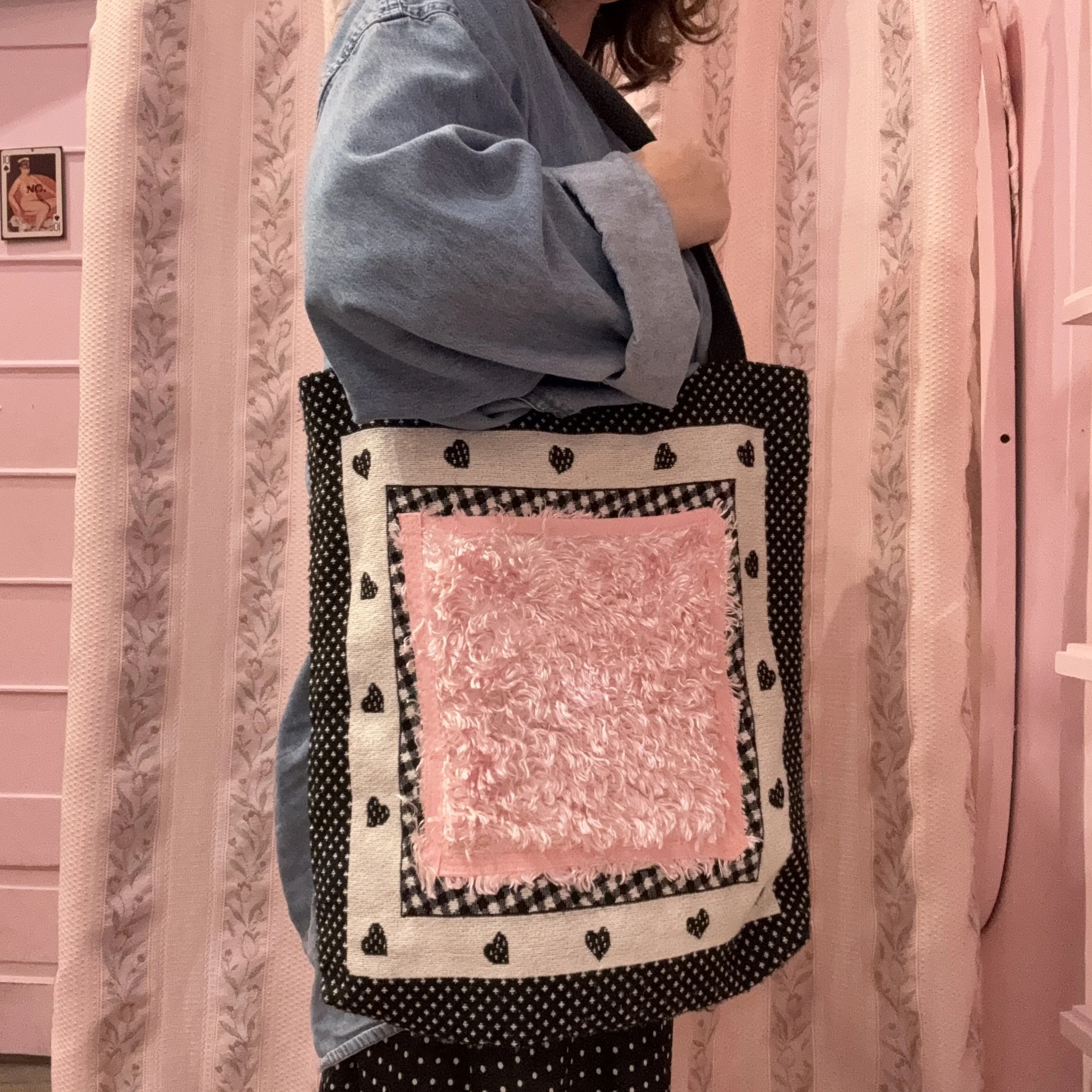 Furry Pink Bag