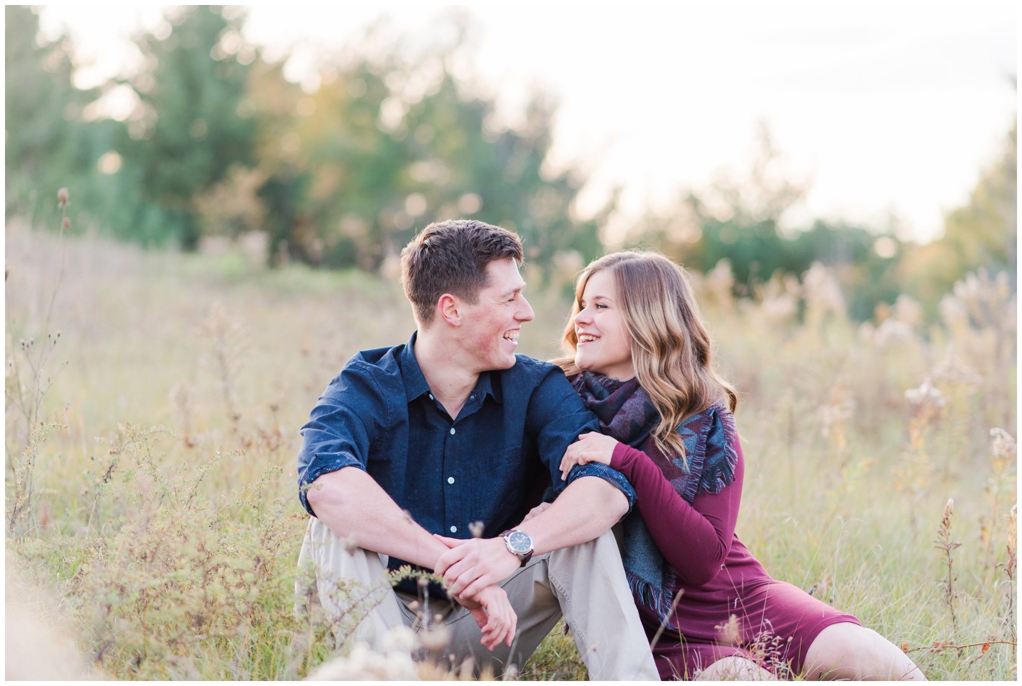 Rachel and Tyler Huron Natural Area Engagement Session