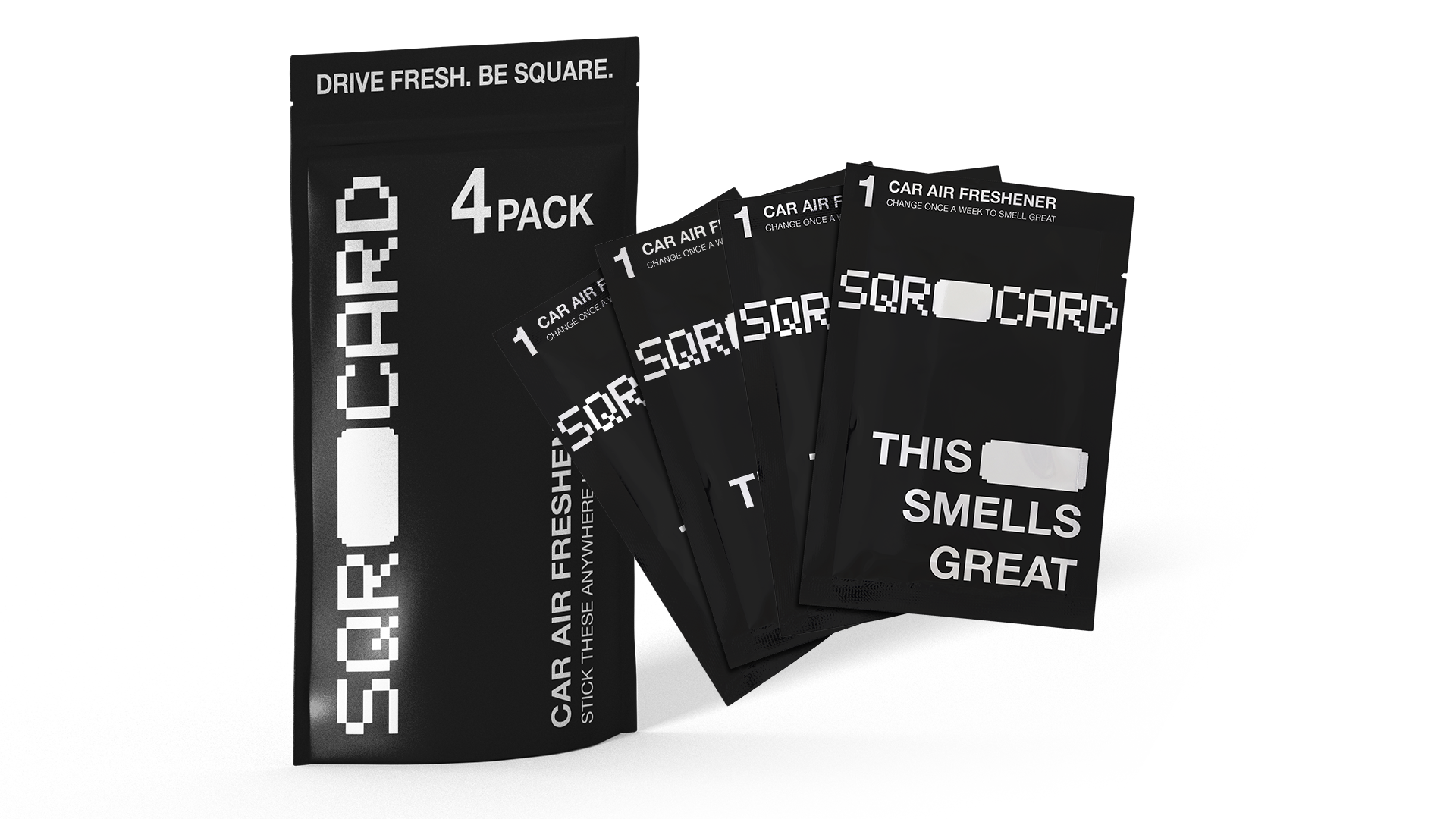 SQR CARD car air freshener fresh smell for new EV vehicles