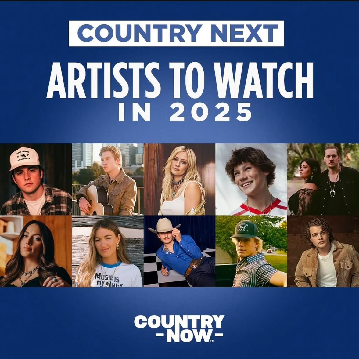 The hits keep coming! Hudson Westbrook is going to have a huge 2025. Thanks so much for including him, @countrynow.