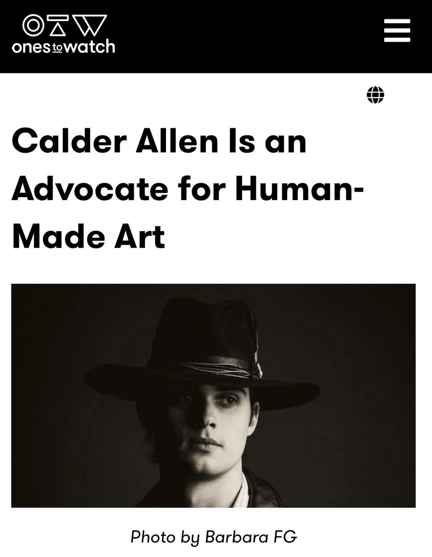 Calder Allen is on Ones to Watch talking about his latest album, Fault Lines.