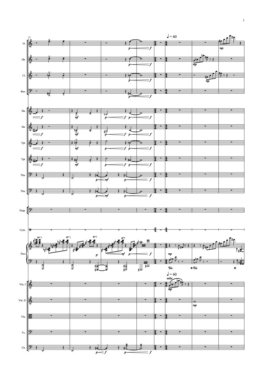 Extract from 'Sintel' - orchestral score for animation