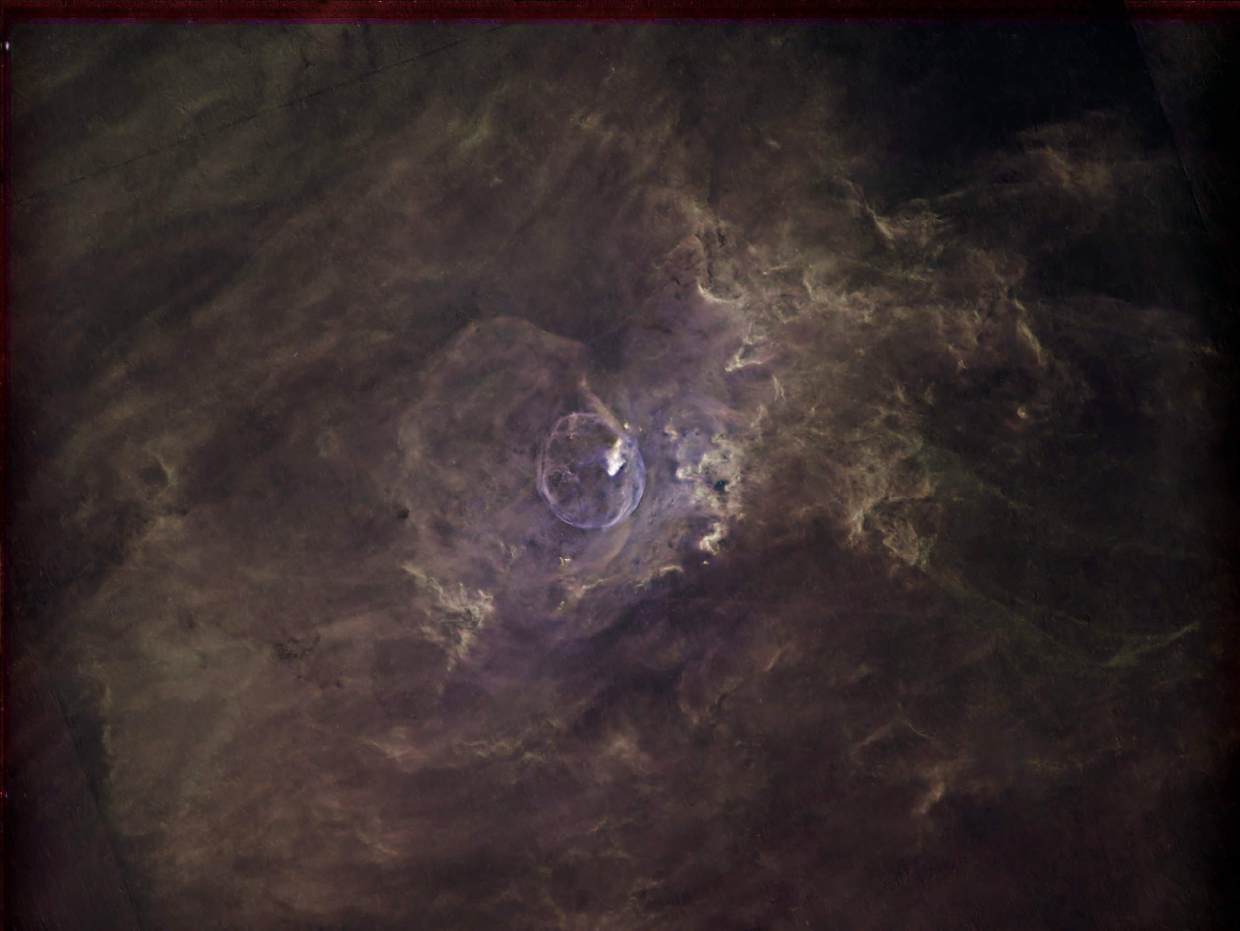 Here we have removed the stars to concentrate on the ISM dynamics in this region
