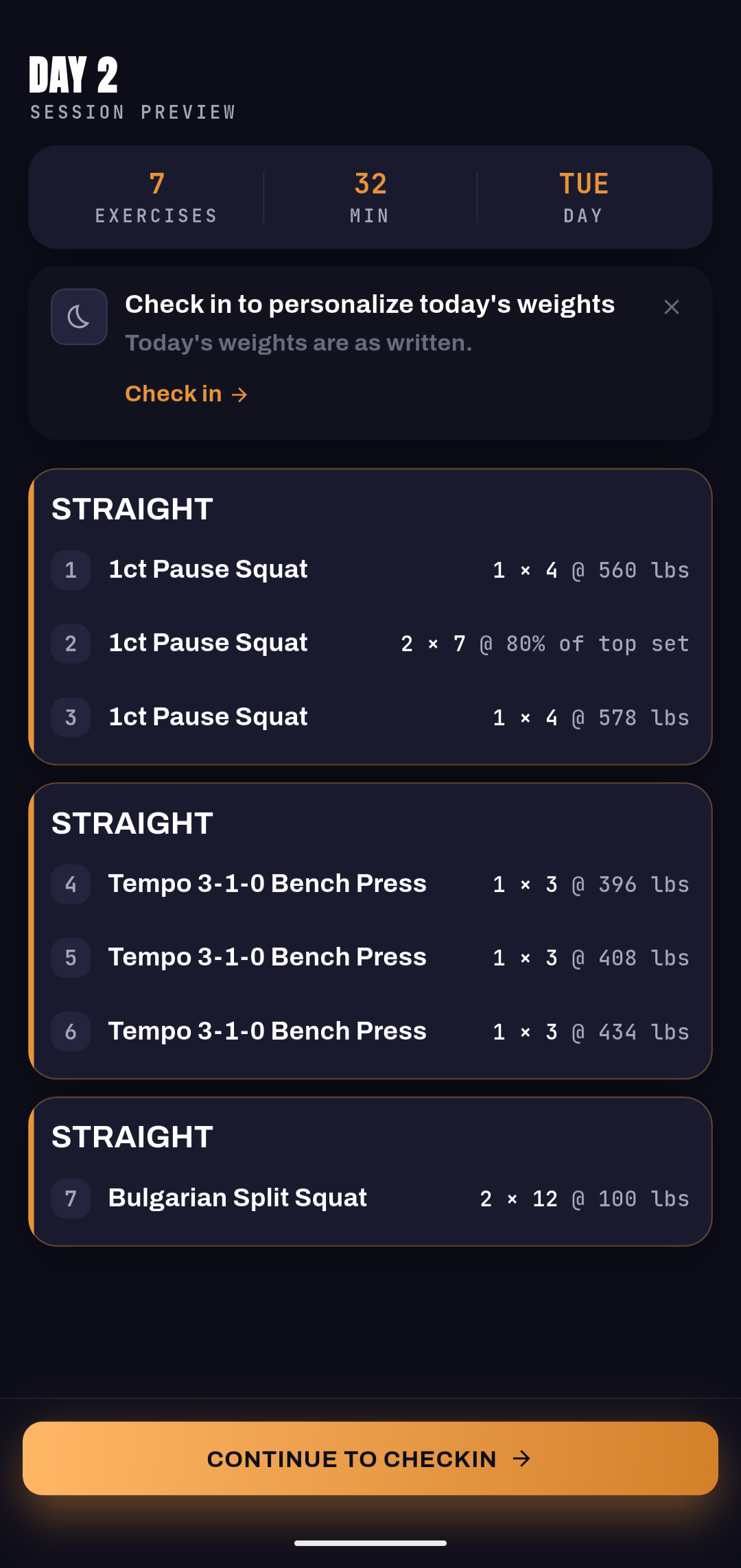Screenshot for what self guided athletes can expect