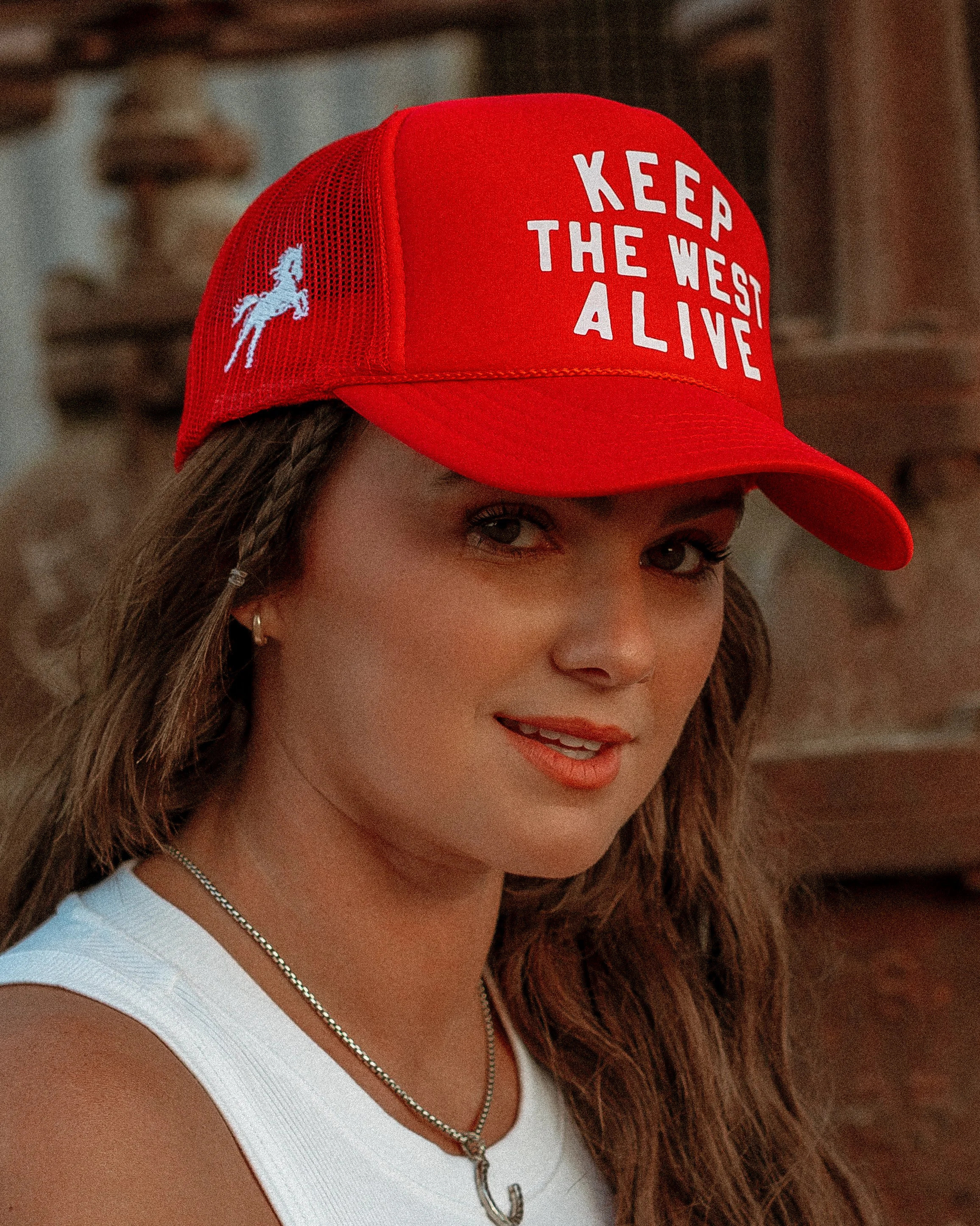 Keep The West Alive Trucker: Red