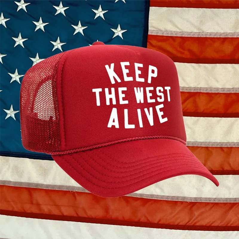 Keep The West Alive Trucker: Red (PRE-ORDER)