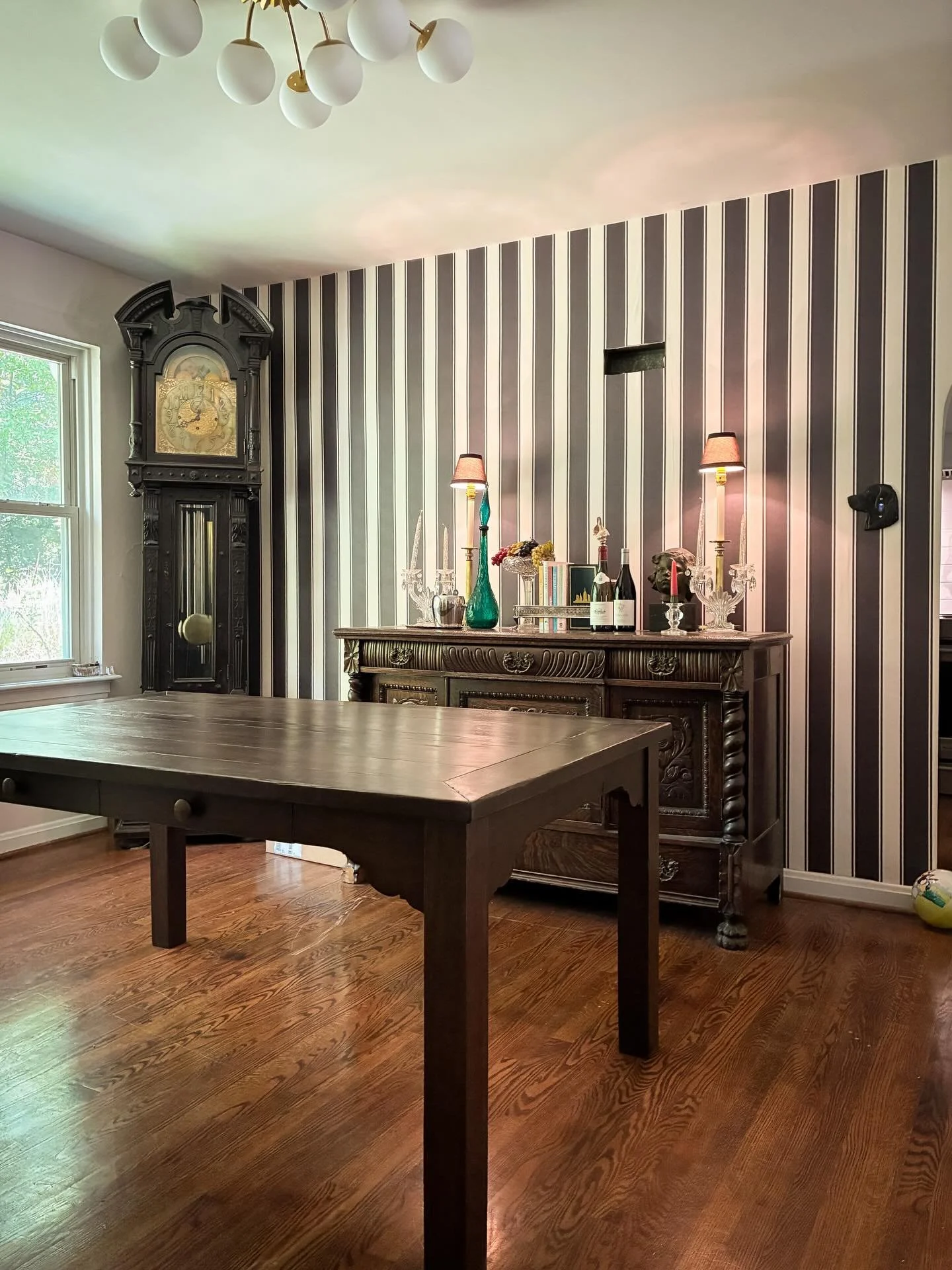 When you turn a delivery into a daddy-daughter&rsquo;s trip&hellip;But this little walnut beauty is now home in St. Louis!

This particular client wanted a table that looked aged with markings throughout. So it was fun to chisel out and accentuate th