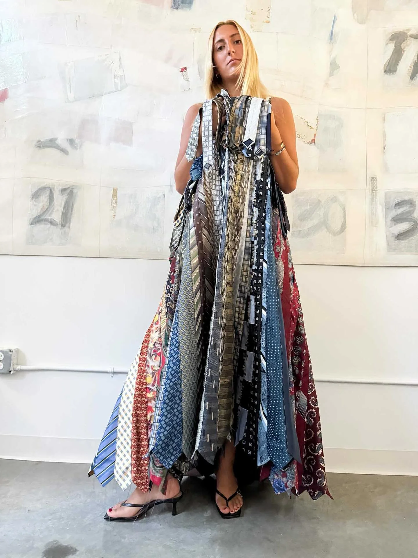 78 ties spectacularly sewn together, donated to Test Patch Studio.

Hands down, my favorite part of having a storefront at the Tumwater Craft  District is YOU!&mdash; My customers who come in every day. You&rsquo;re my world. Chatting, inspiring one 