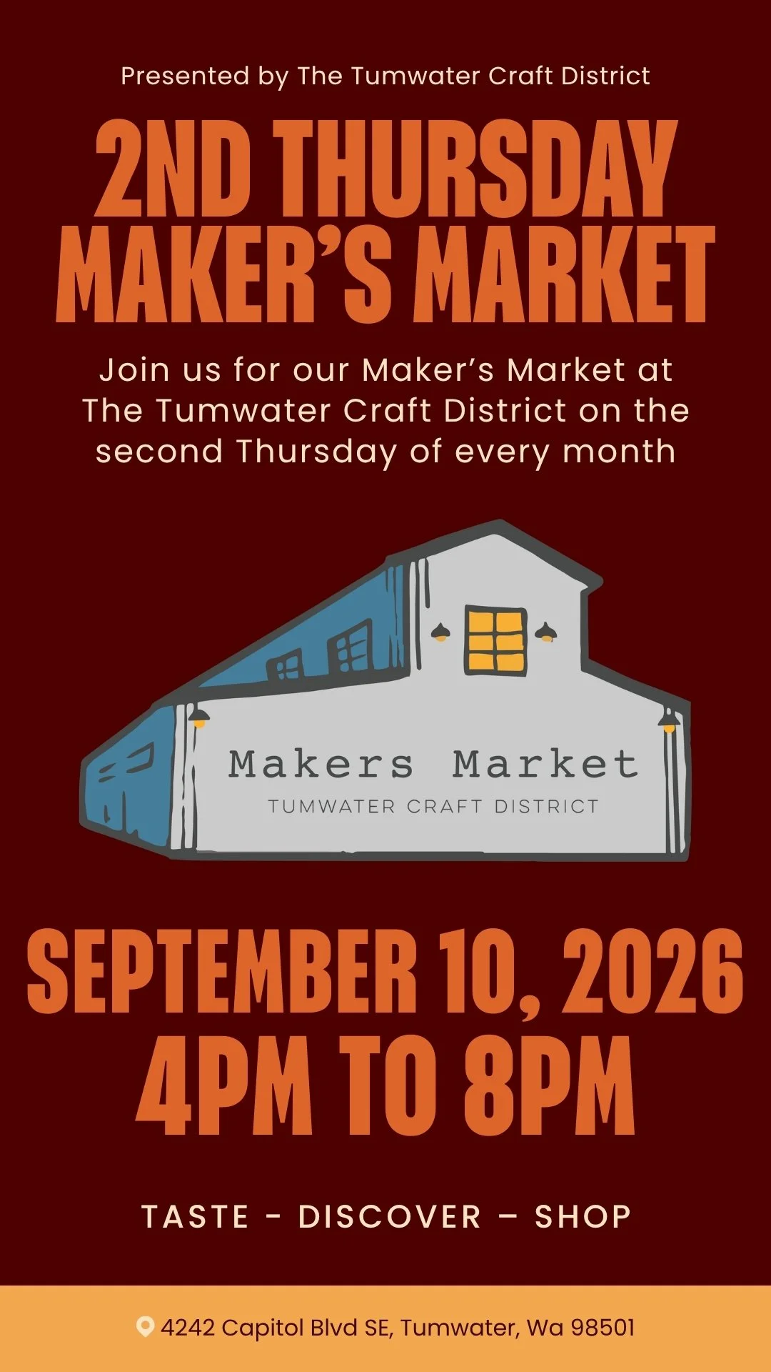 Second Thursday Maker’s Market