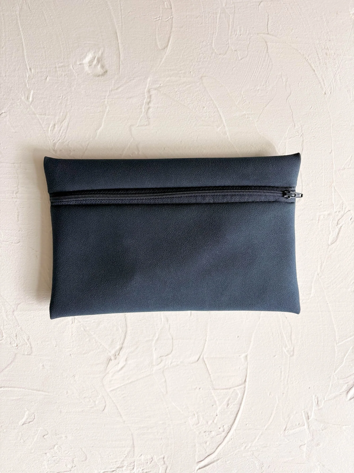 Simple Pouch (Medium) - Blue Suede