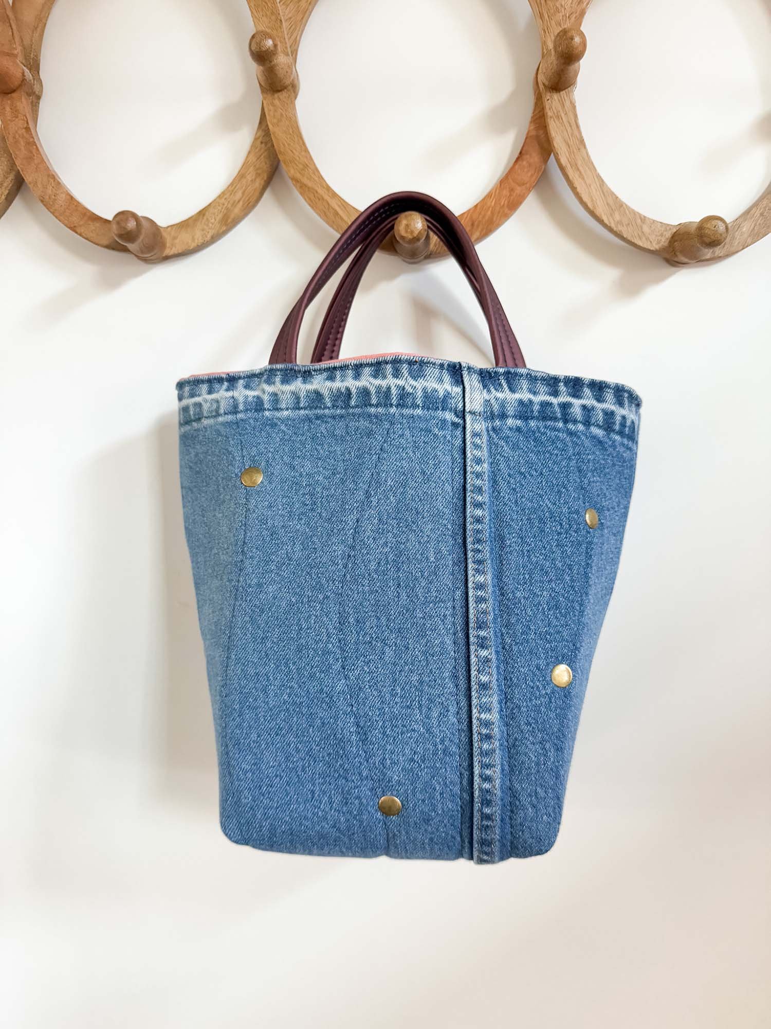 Janette- Blue Jean Denim with rivets