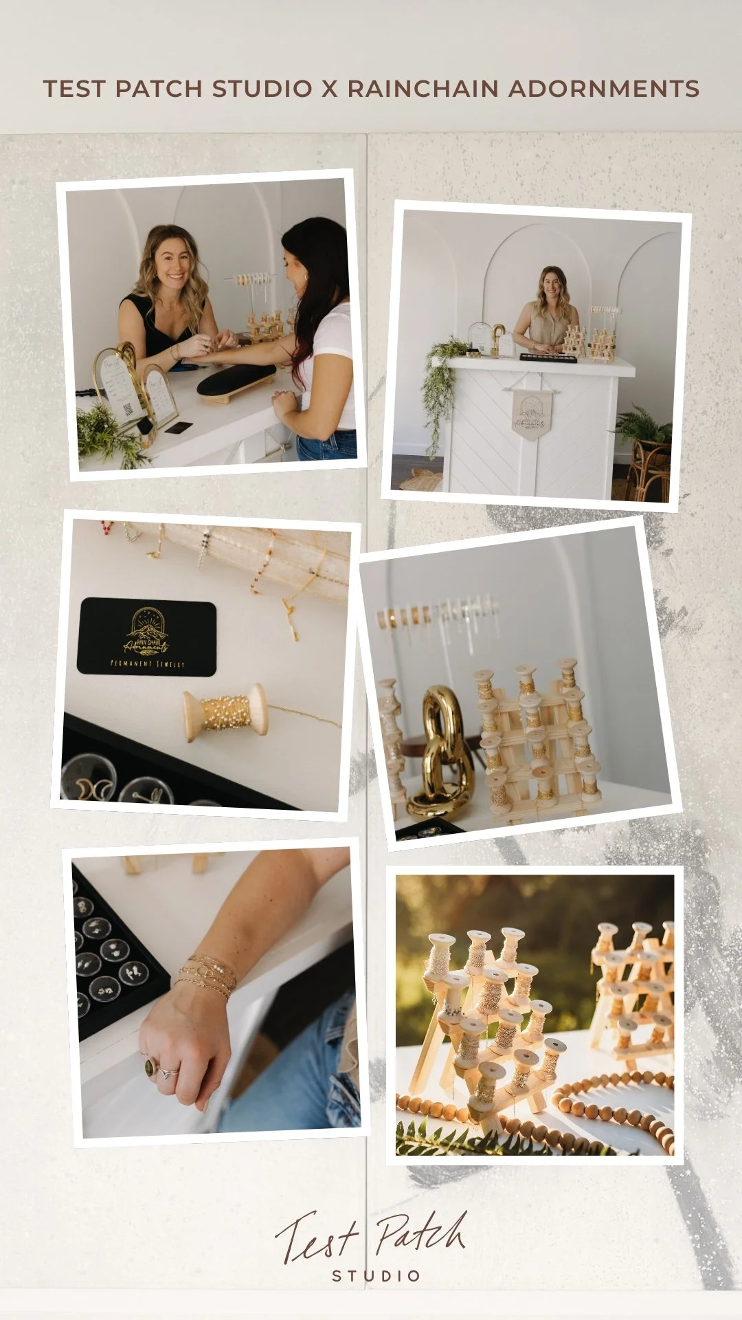 a collection of images of permanent jewelry