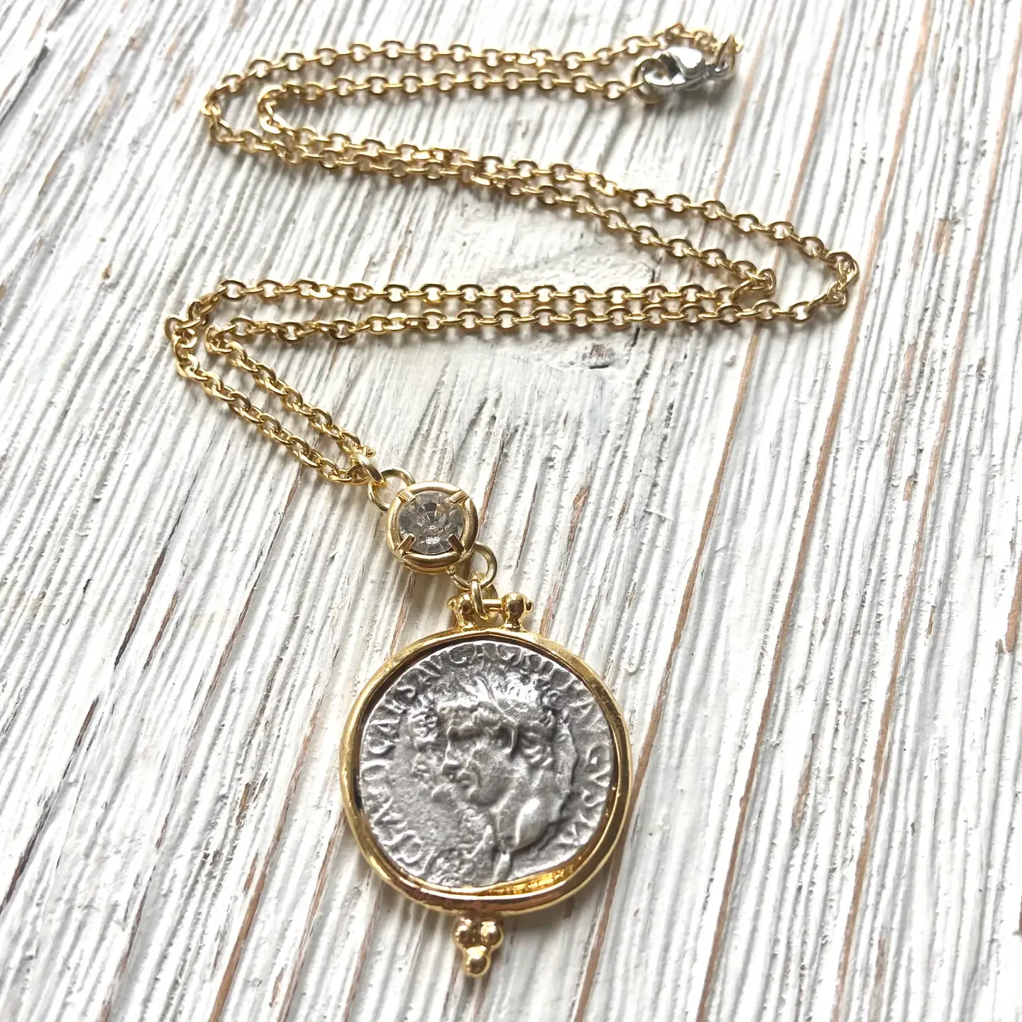 VB&CO Greek Coin Necklace