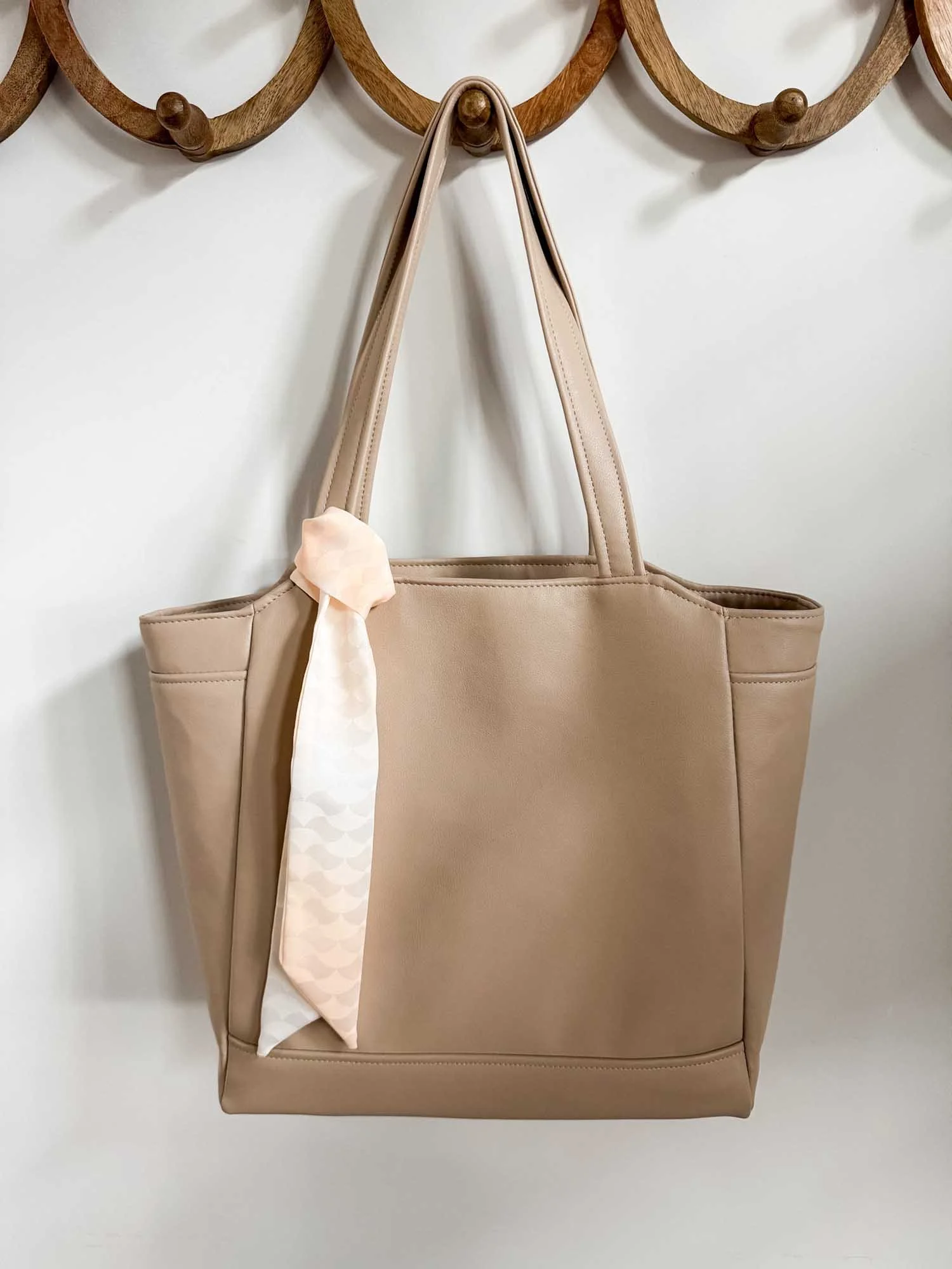 The Fairhaven by Test Patch Studio - Faux Leather, cream