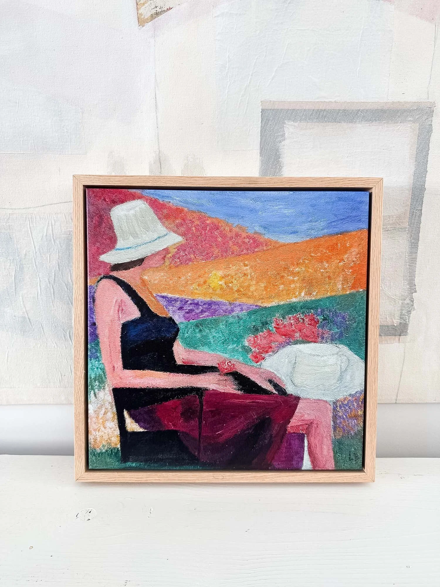 Lisa Baack - Living in the Garden, 1998 Framed Canvas Reproduction