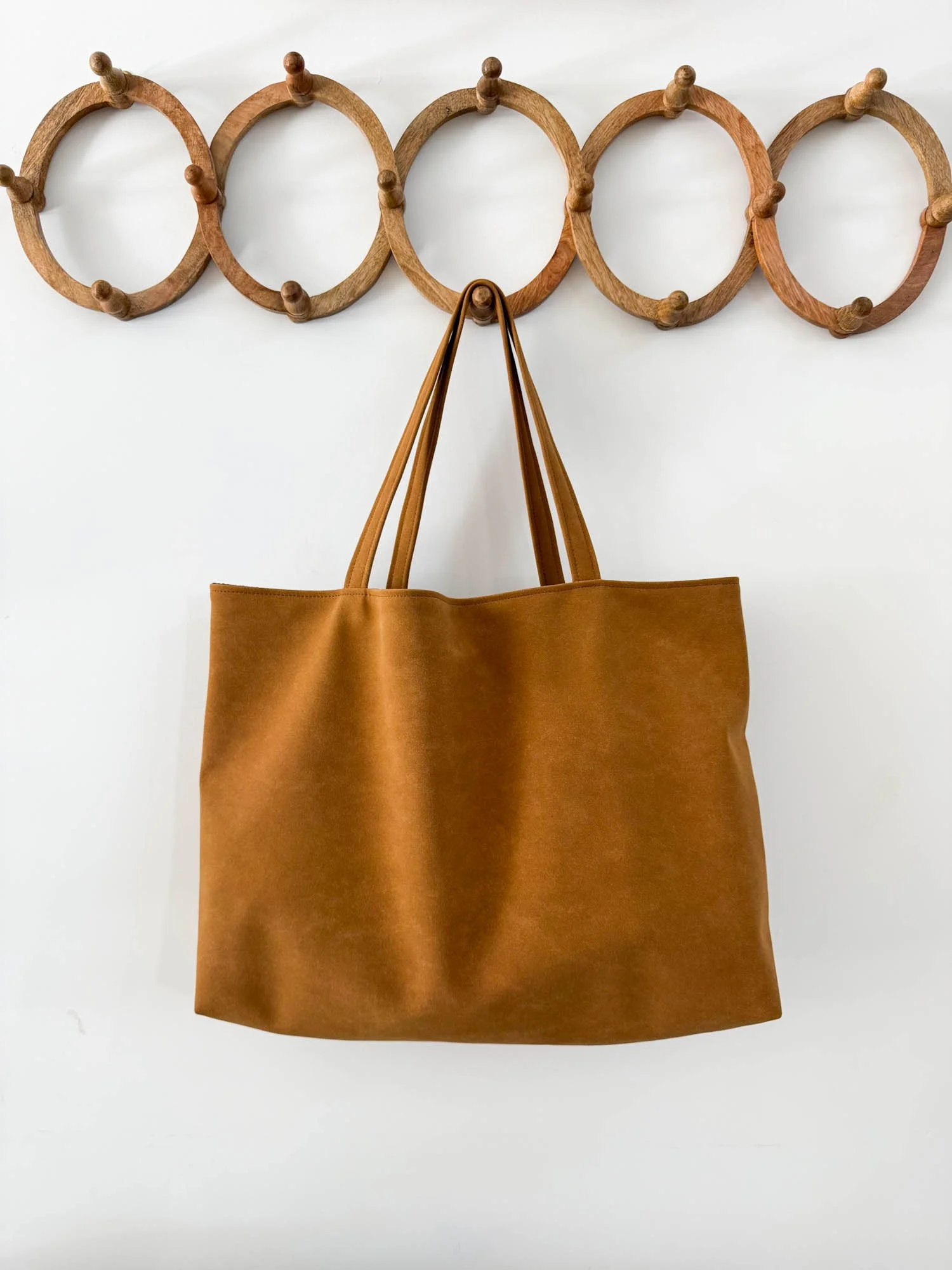 Janine BIG BAG  - Faux Suede - Camel