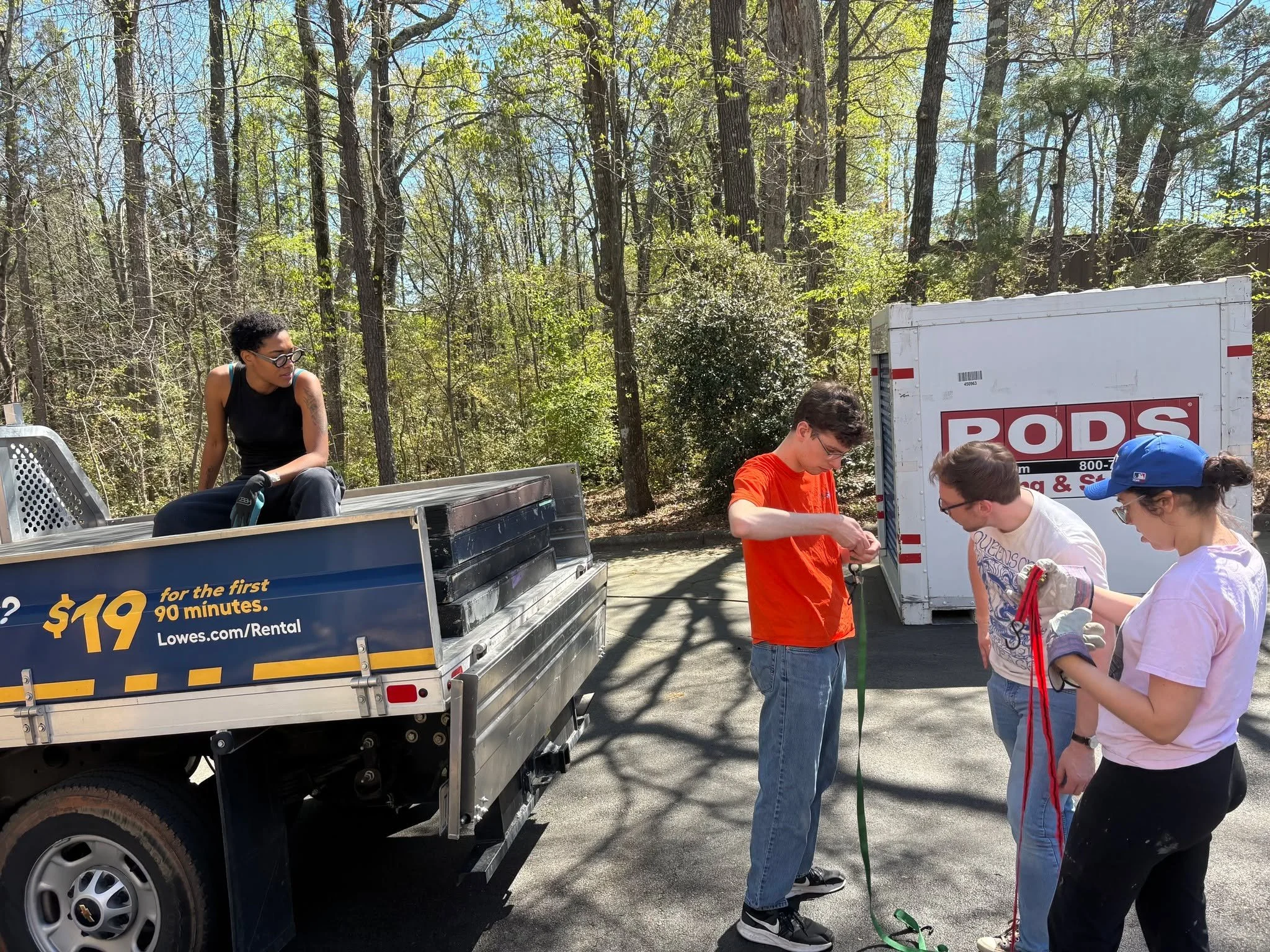 We spent yesterday afternoon loading in the set for our upcoming production of "Lungs" by Duncan Macmillan. We're incredibly thankful to have such creative and hard-working artists working on this production.

"Lungs" runs April 1