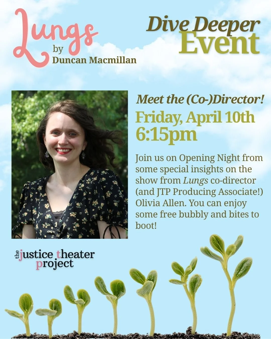Lungs opens *tomorrow*! Time sure flies!

In a time when everything feels complicated, what does it mean to be a good person?

Check out this rocking line-up of events featuring our co-directors, the *whole* cast (of two people 😁), and an expert spe
