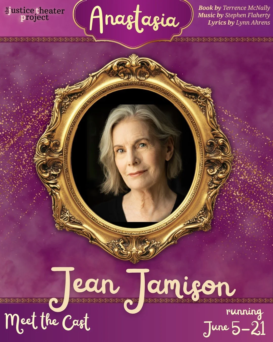 Next up--Jean, Sydney, and Mary-Catherine! Come check out this amazing talent when Anastasia opens next weekend... Links in bio!

Jean Jamison (Dowager Empress Maria Feodorovna) is delighted and grateful to be a part of Anastasia and to be reunited w