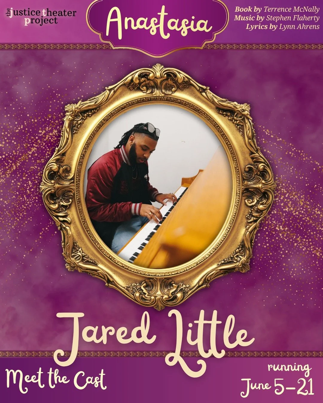 Our next three Anastasia cast members!

Jared Little (Von Rothbart in Swan Lake/Black Marketeer 2/Office Worker/Soldier/Parisian/Aristocrat/Reporter) is a singer, actor, and Music Educator from Fayetteville, NC. Jared holds a Bachelor of Music in Voc