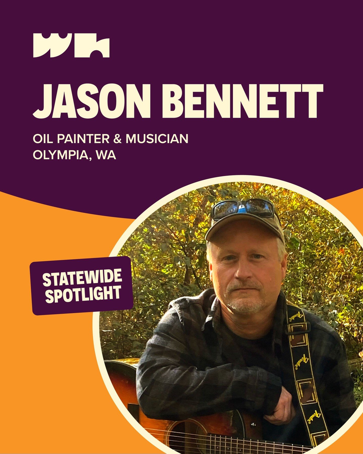 👋 Meet @bennettfolkart&mdash;a singer/songwriter/guitarist for 40 years. He now focuses primarily on oil painting and wallows in contemporary folk art expressionism. 

Bennett mentions getting his paintings in front of a larger audience. If you&rsqu